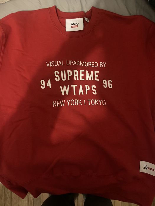 Supreme Supreme x Wtaps Crewneck Sweatshirt | Grailed