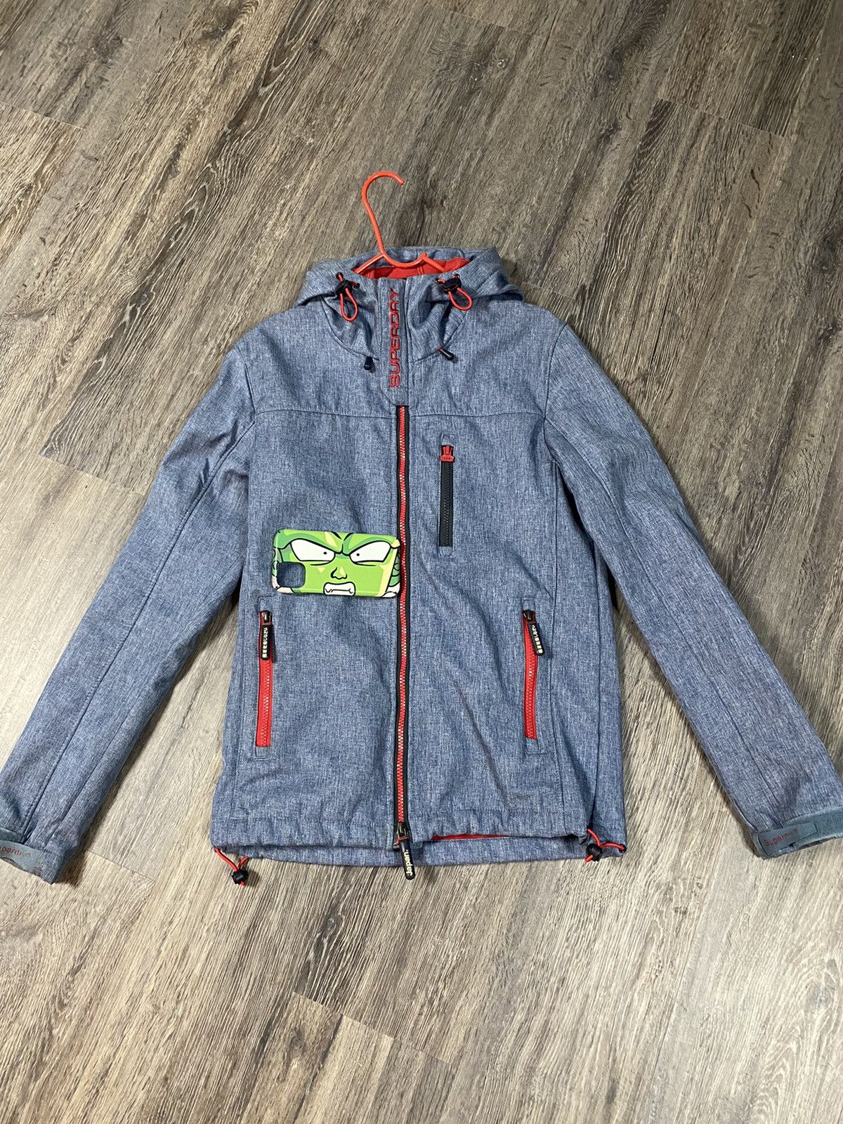 Japanese Brand × Superdry Superdry denim blue light jacket windbreaker Size US S / EU 44-46 / 1 - 2 Thumbnail