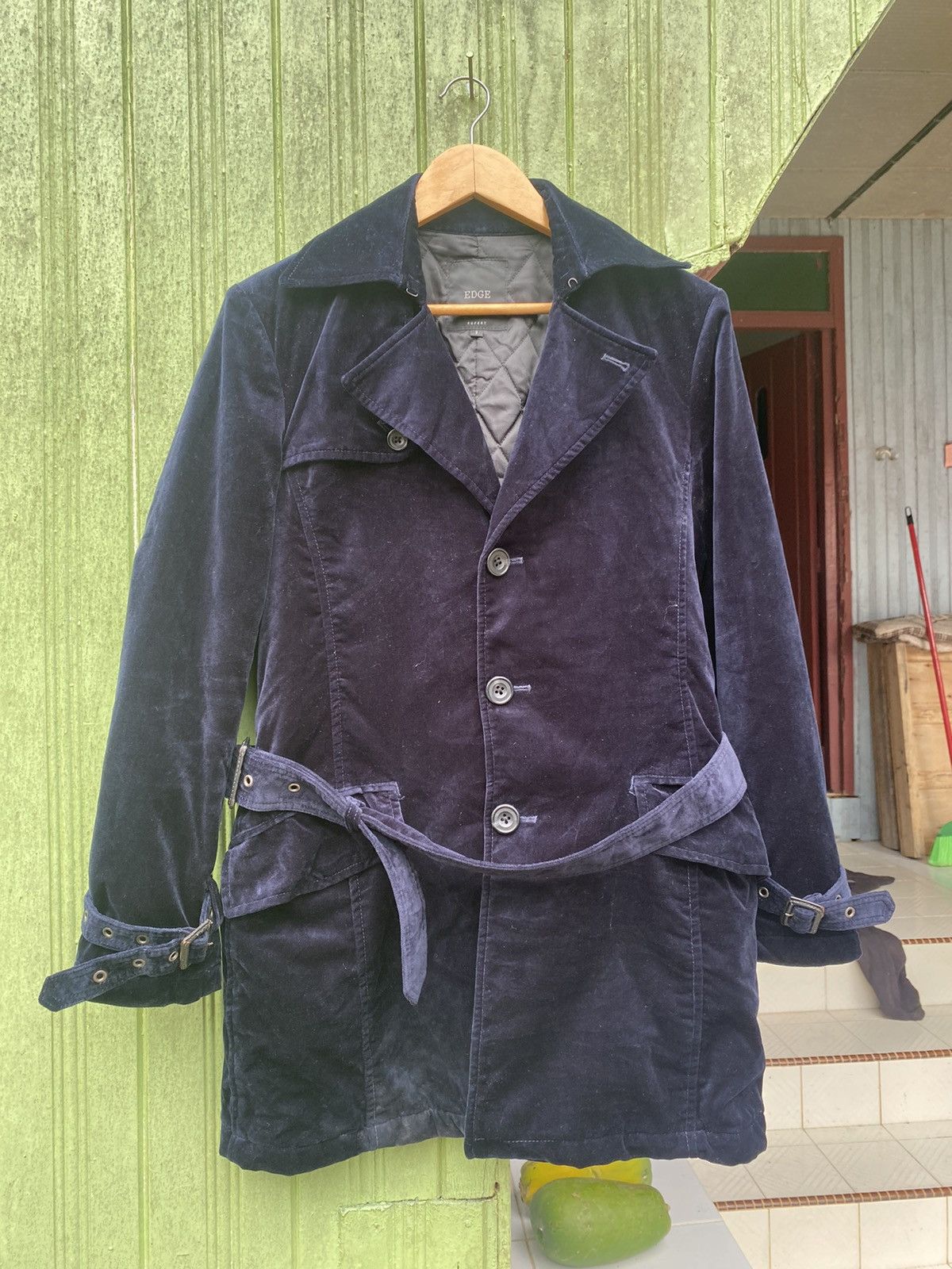 EDGE RUPERT COLDUROY TRENCH COAT 41ZZK