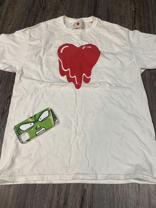 Champion Emotional unavailable x champion heart logo tee | Grailed