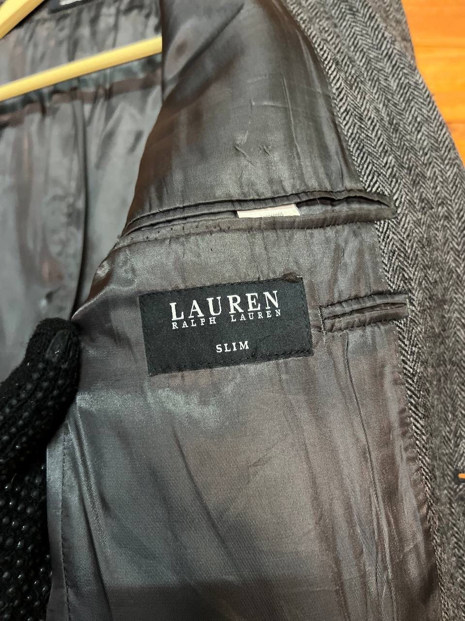 Ralph Lauren RALPH LAUREN WOOL BLAZER SLIM FISHBONE Size 40L - 11 Thumbnail
