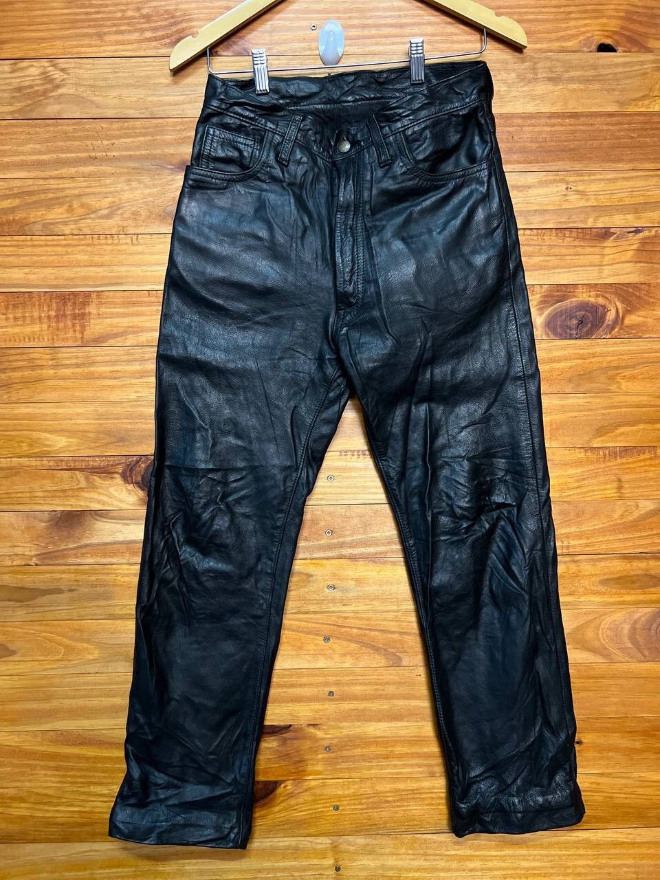 Genuine Leather VINTAGE AERO LEATHER PANTS SIZE 30 Size US 30 / EU 46 - 1 Thumbnail