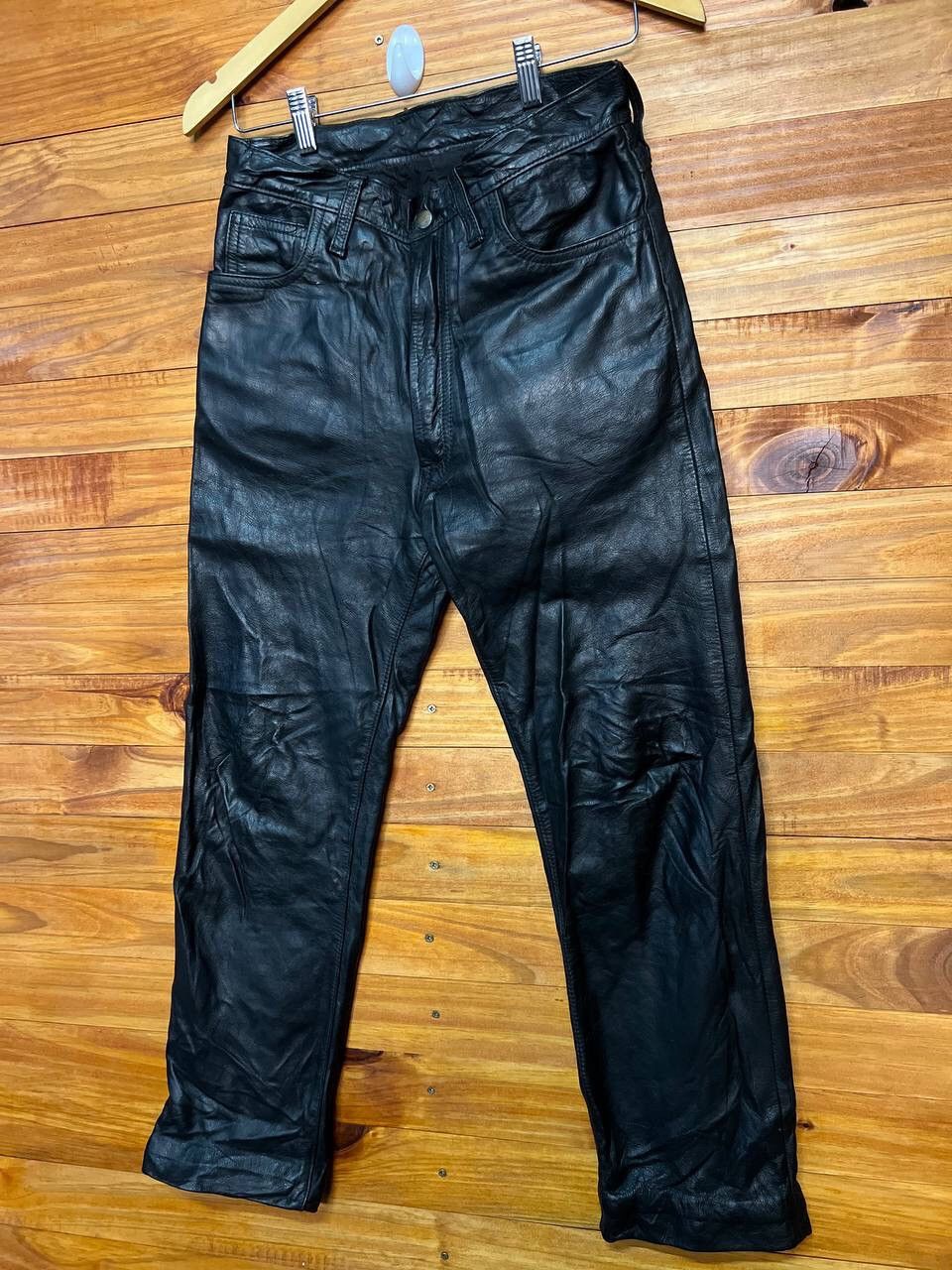 Genuine Leather VINTAGE AERO LEATHER PANTS SIZE 30 Size US 30 / EU 46 - 3 Thumbnail