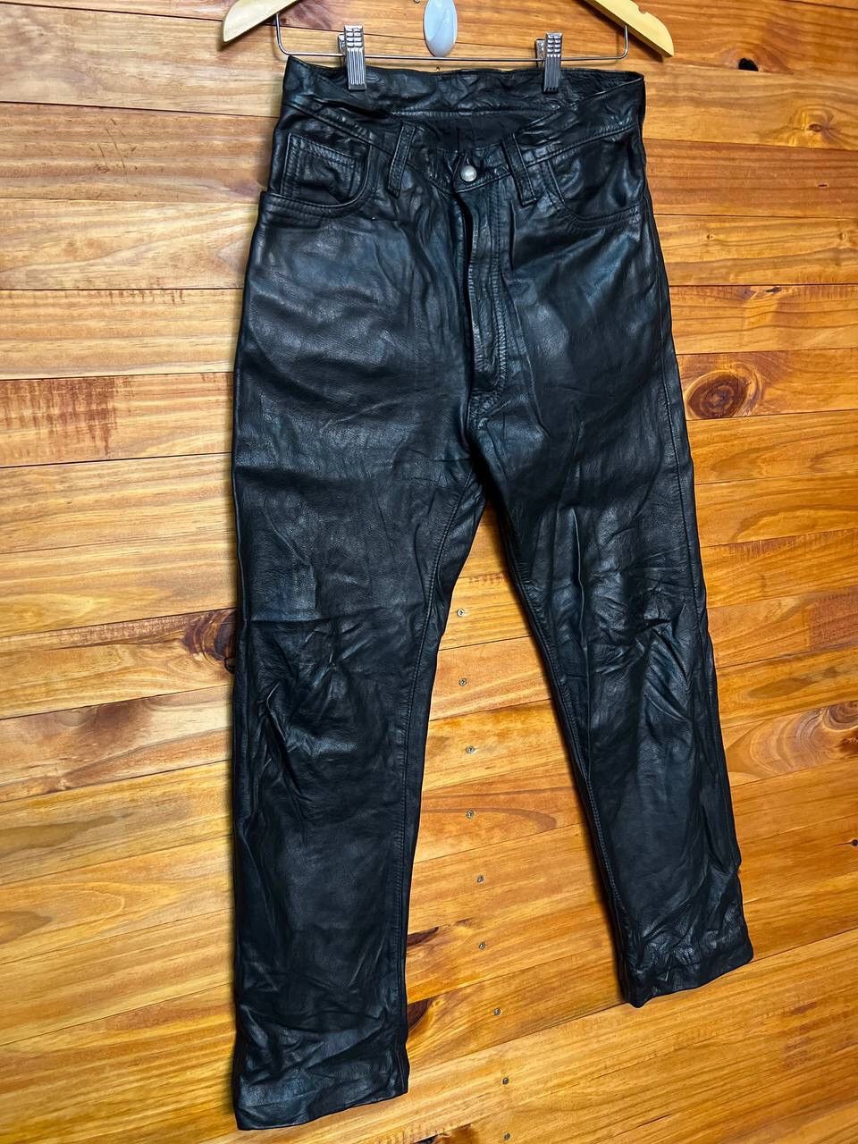 Genuine Leather VINTAGE AERO LEATHER PANTS SIZE 30 Size US 30 / EU 46 - 2 Thumbnail