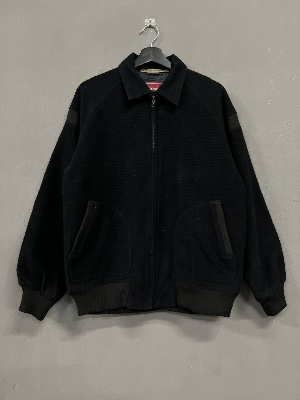 Japanese Brand BOMBER JACKET IN WOOL Size US L / EU 52-54 / 3 - 4 Thumbnail