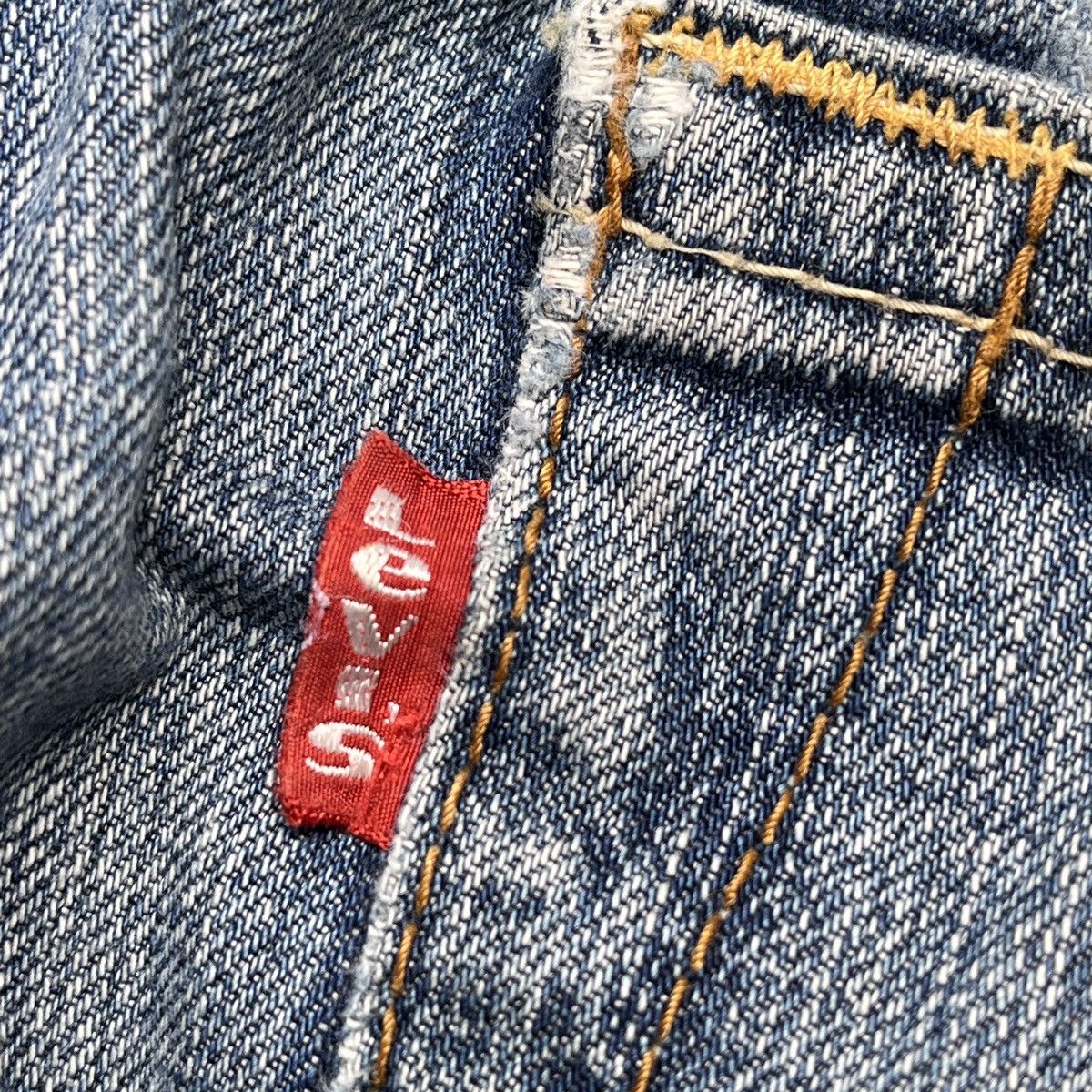 Levi's Ripped Distressed Levis 503 Vintage Denim Jeans Size US 33 - 16 Thumbnail