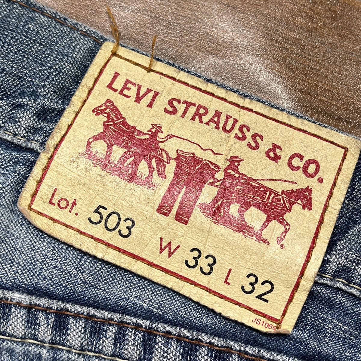 Levi's Ripped Distressed Levis 503 Vintage Denim Jeans Size US 33 - 17 Thumbnail