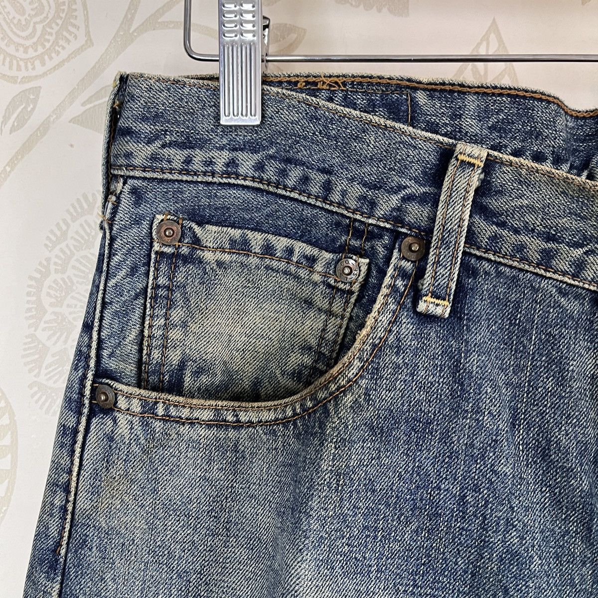 Levi's Levis 503 Vintage 1999 Old Thrashed Made In Japan Size US 33 - 12 Thumbnail