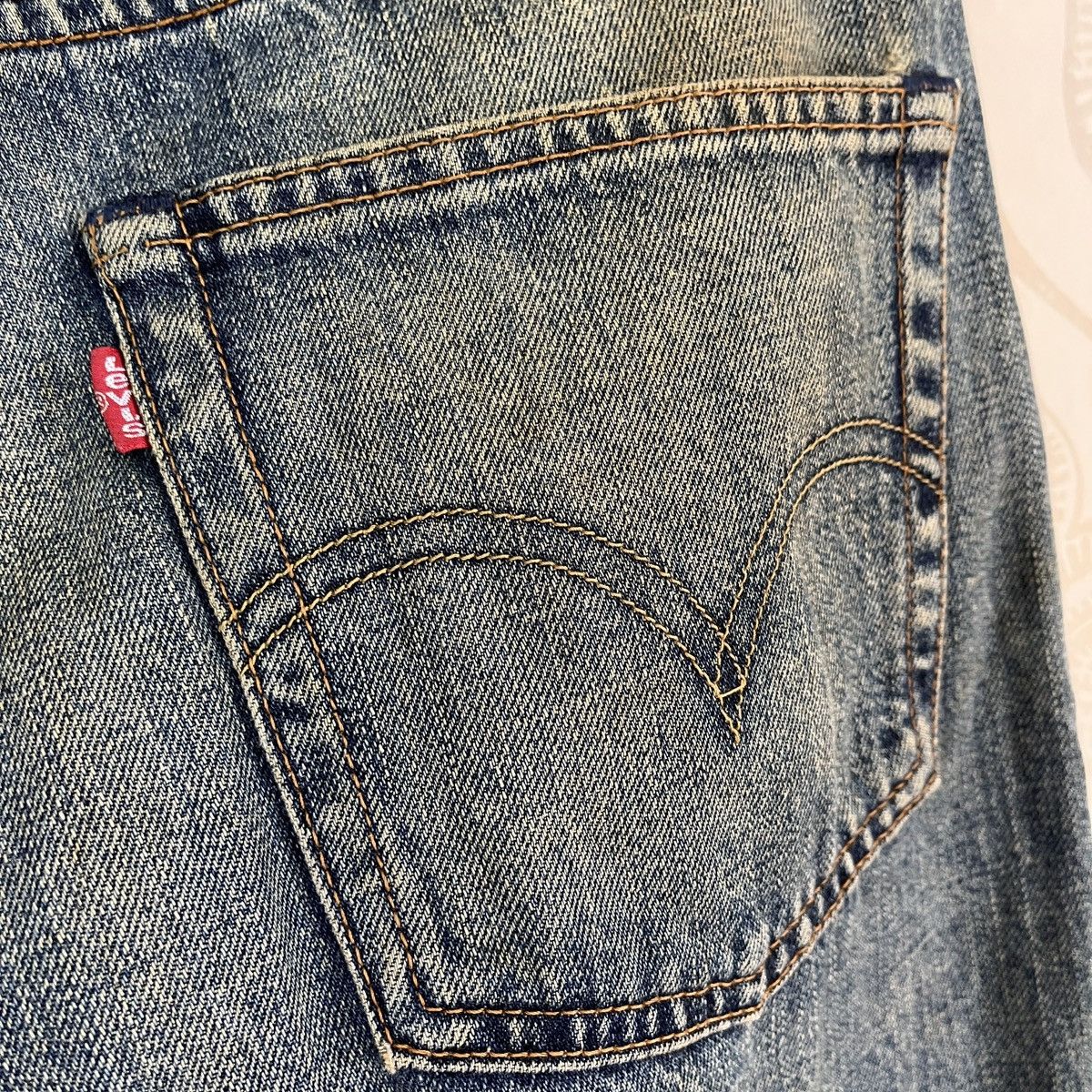 Levi's Levis 503 Vintage 1999 Old Thrashed Made In Japan Size US 33 - 16 Thumbnail