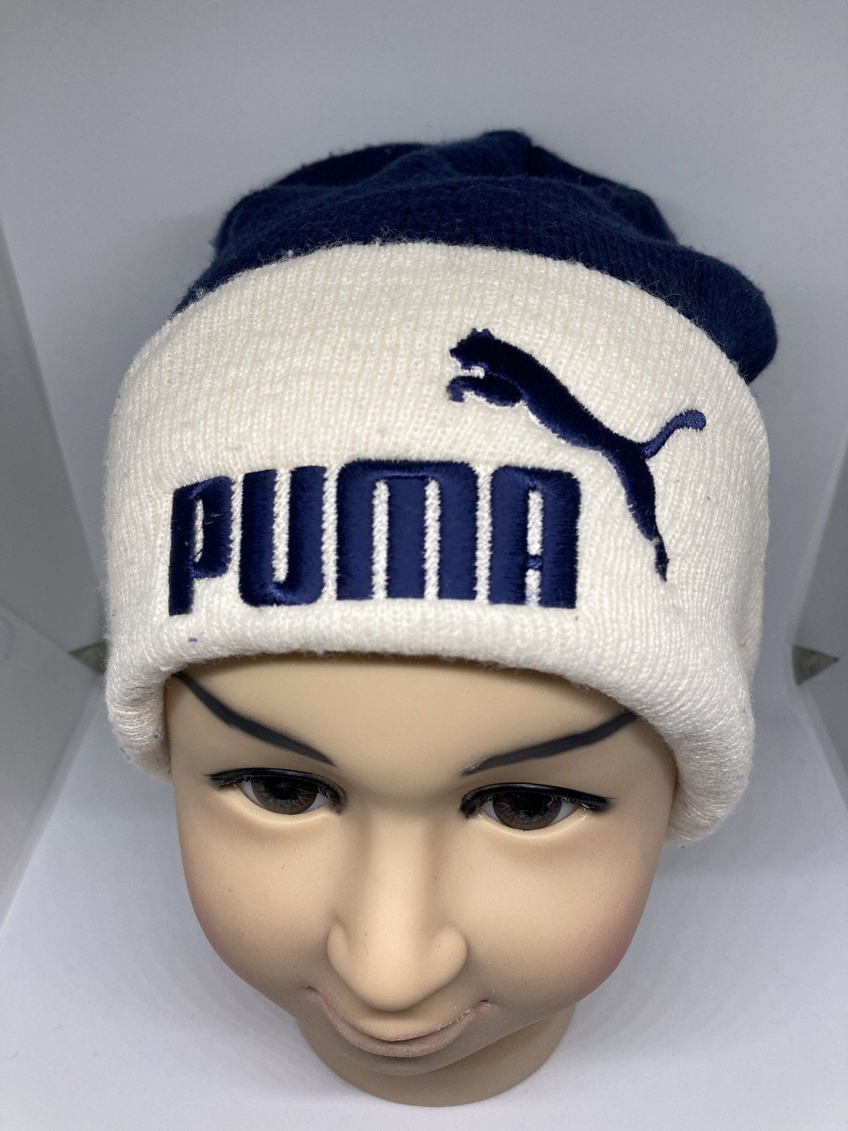 Puma Vintage Puma Logo Beanie Snowcap Winter Hat Size ONE SIZE - 1 Thumbnail