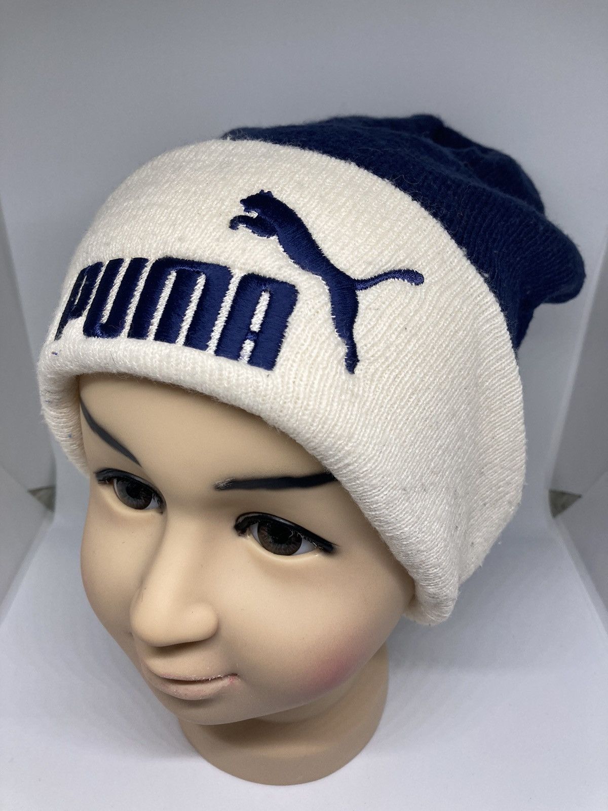 Puma Vintage Puma Logo Beanie Snowcap Winter Hat Size ONE SIZE - 2 Thumbnail