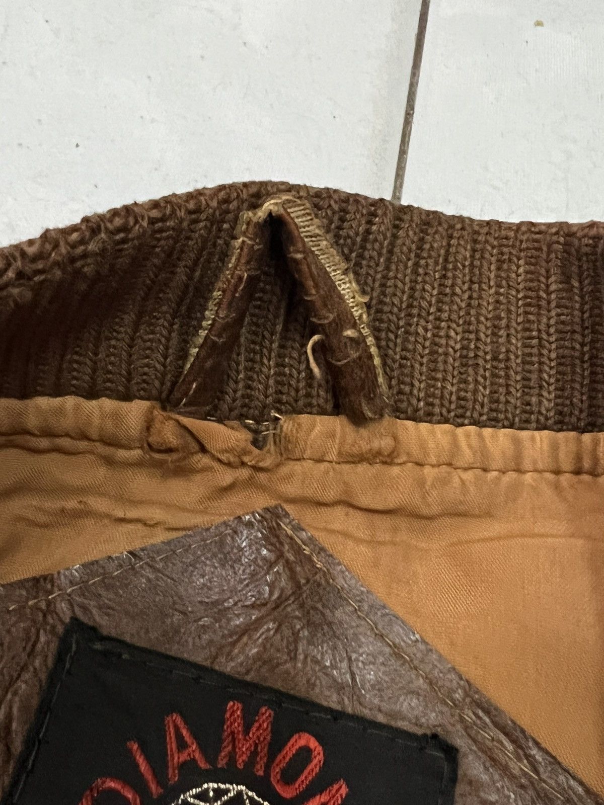 Japanese Brand Diamond Japan vintage zipper leather jacket men rare🔥 Size US M / EU 48-50 / 2 - 10 Thumbnail
