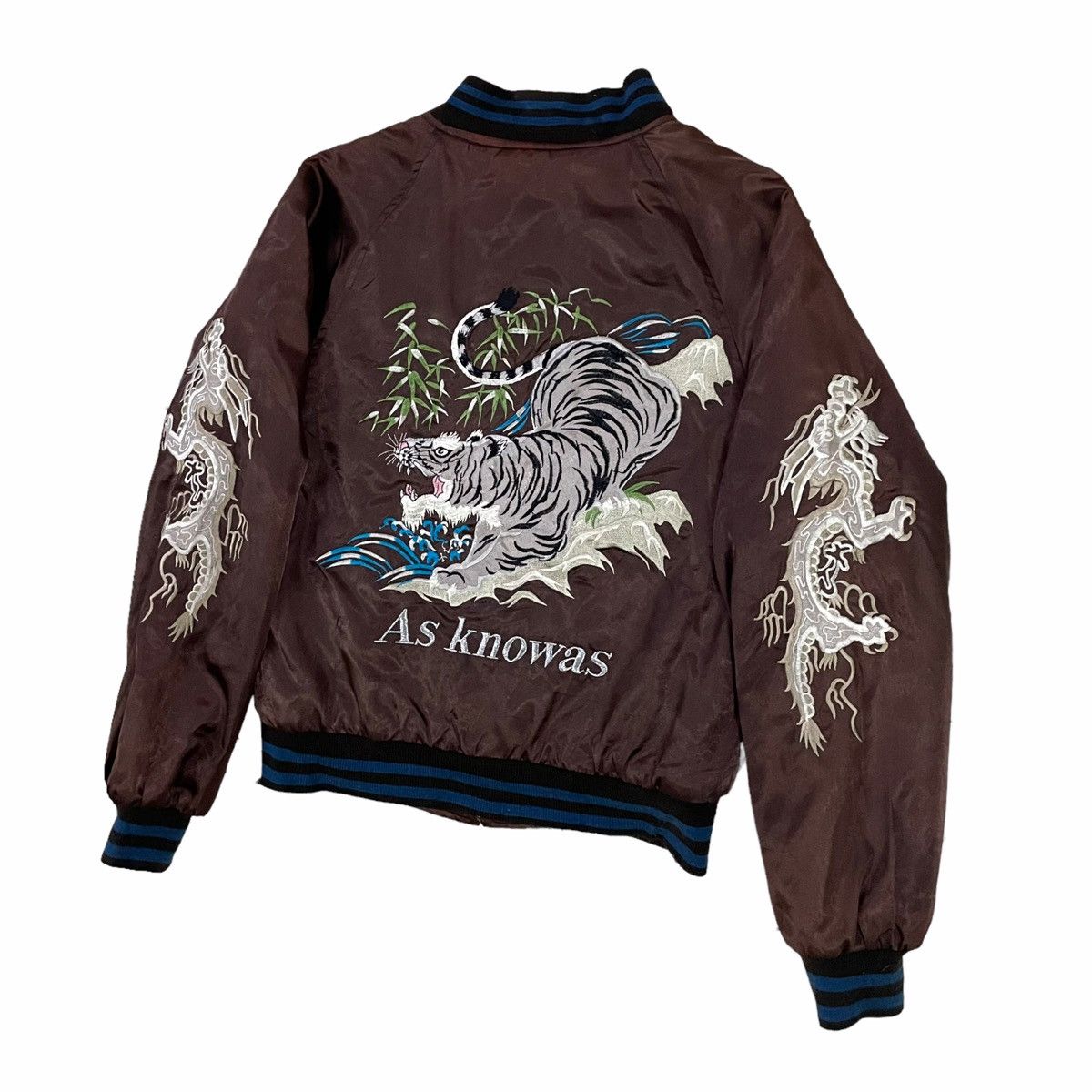 Japanese Brand 💥ASKNOWAS SUKAJAN SOUVENIR TIGER EMBROIDERED JACKET Size US S / EU 44-46 / 1 - 2 Thumbnail