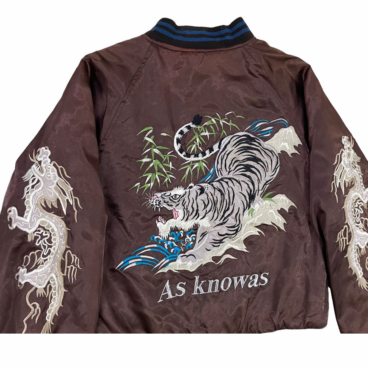 Japanese Brand 💥ASKNOWAS SUKAJAN SOUVENIR TIGER EMBROIDERED JACKET Size US S / EU 44-46 / 1 - 4 Thumbnail