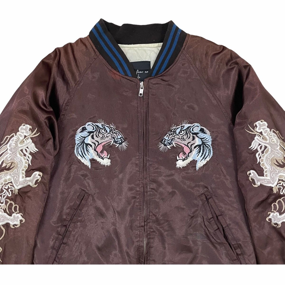 Japanese Brand 💥ASKNOWAS SUKAJAN SOUVENIR TIGER EMBROIDERED JACKET Size US S / EU 44-46 / 1 - 10 Thumbnail