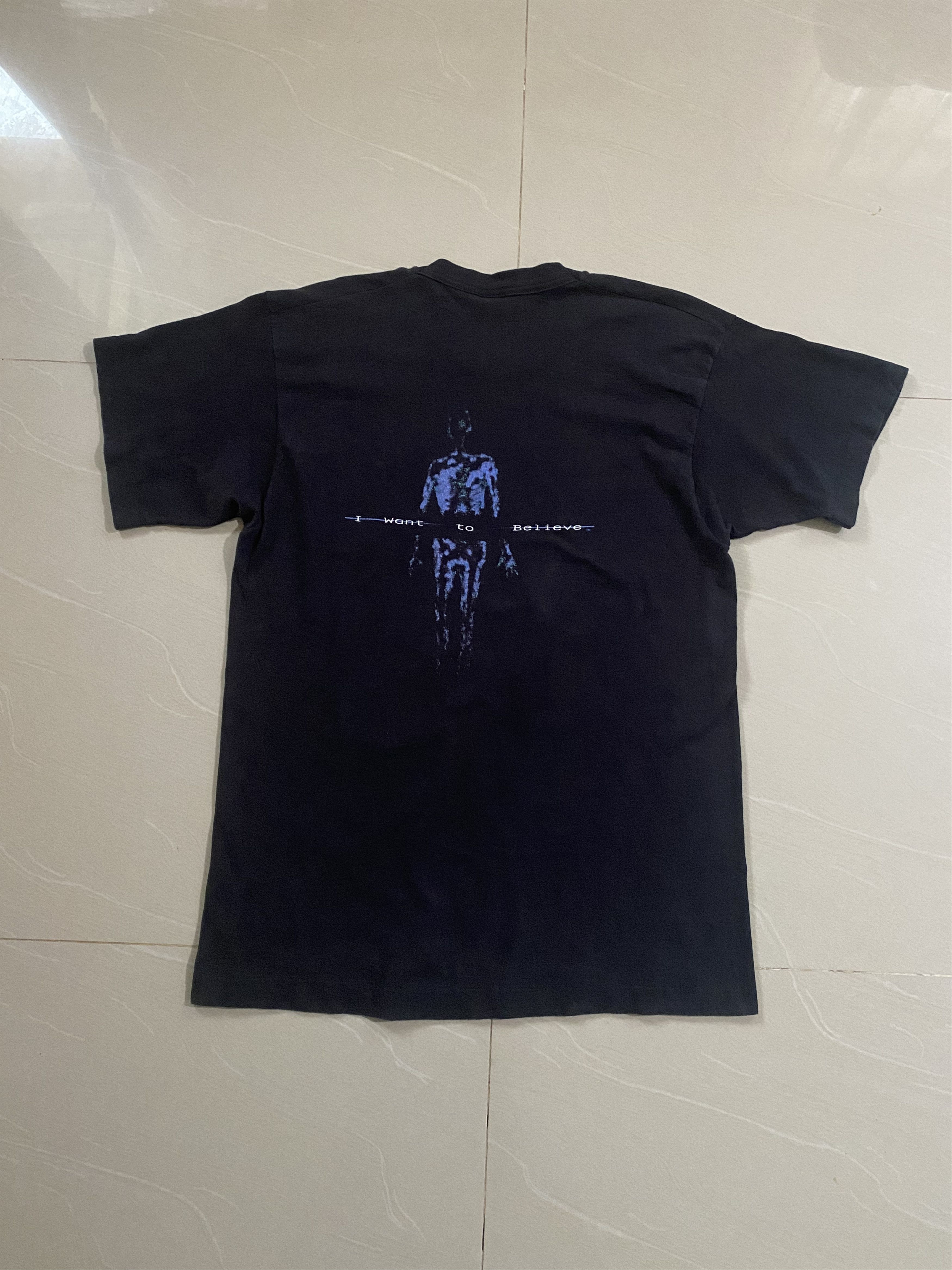 Vintage 90s Movie. The X Files I Want to Believe Tshirt Vintage Size US L / EU 52-54 / 3 - 1 Thumbnail