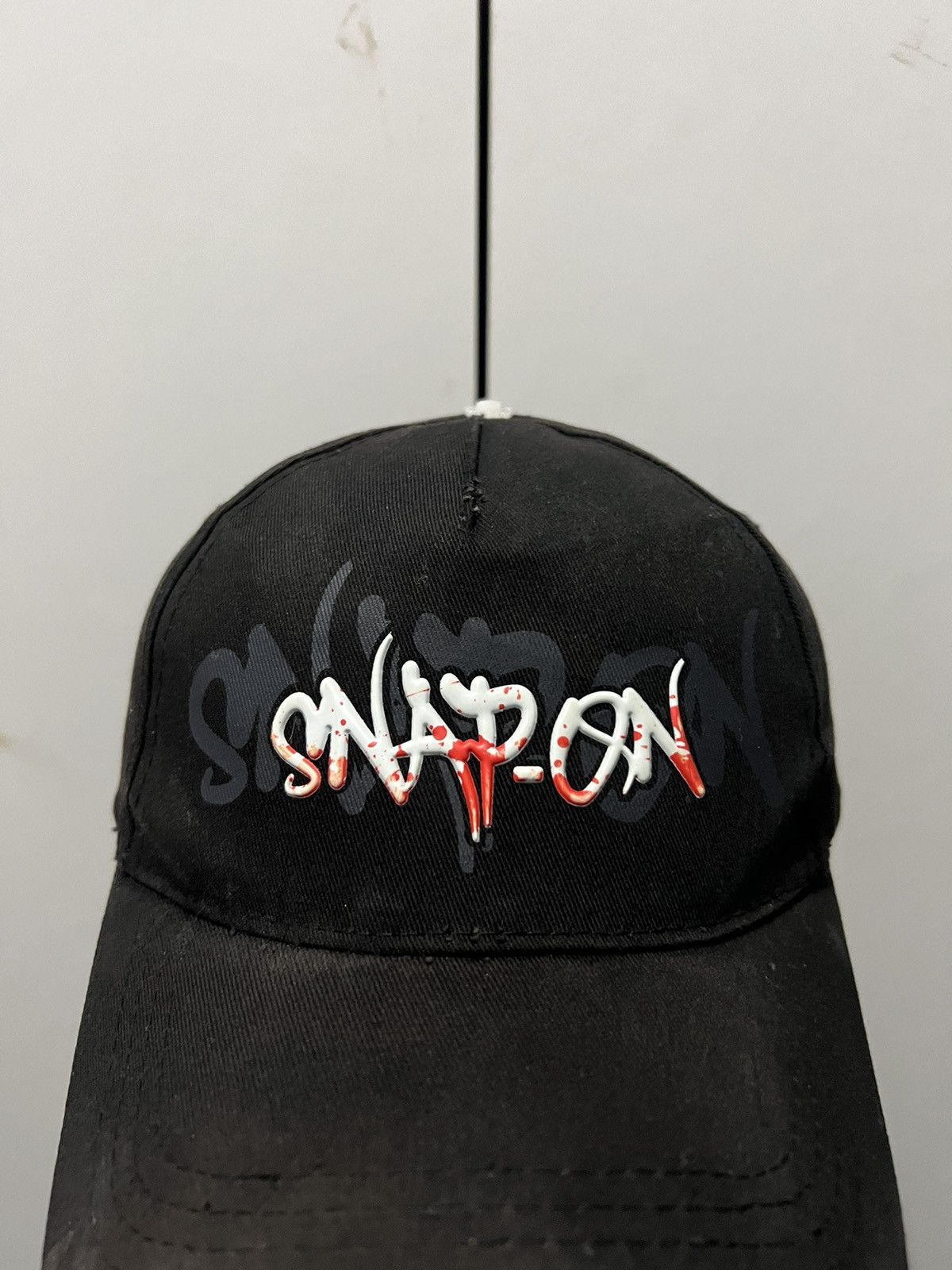 Vintage Snap On Black Hat Size ONE SIZE - 7 Thumbnail