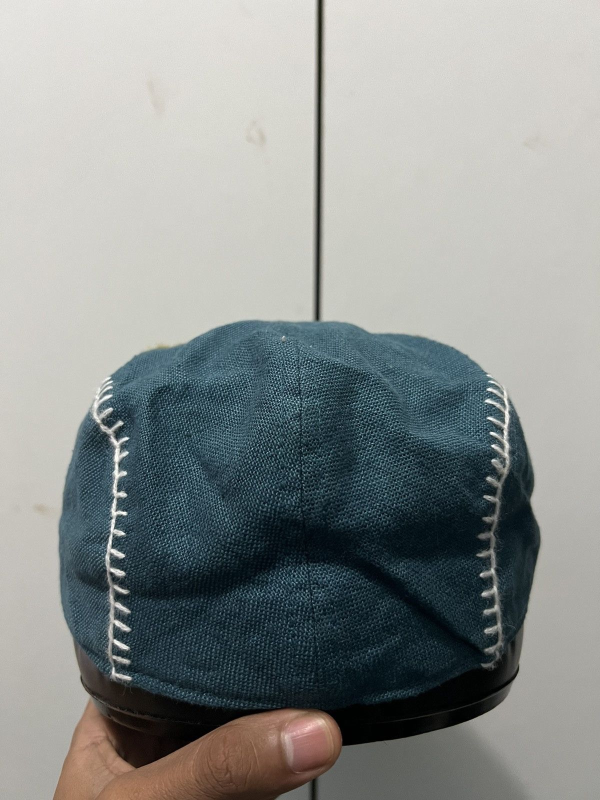 Japanese Brand Retro Custom Handmade Flower Art Beretta Hat Size ONE SIZE - 4 Thumbnail