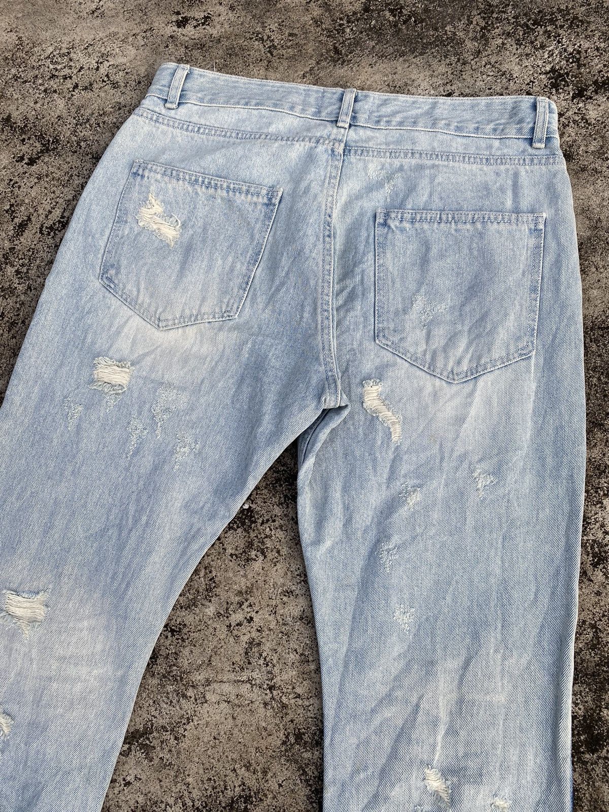 Beauty Beast 💸BINDINGOFFER💸Grailz Disstressed Flare Jeans Size US 33 - 4 Thumbnail