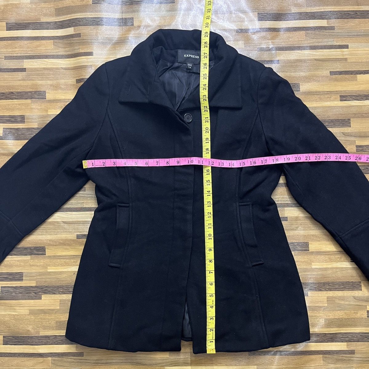 Designer × Express Made In Romania Express Wool Coat Size US S / EU 44-46 / 1 - 4 Thumbnail