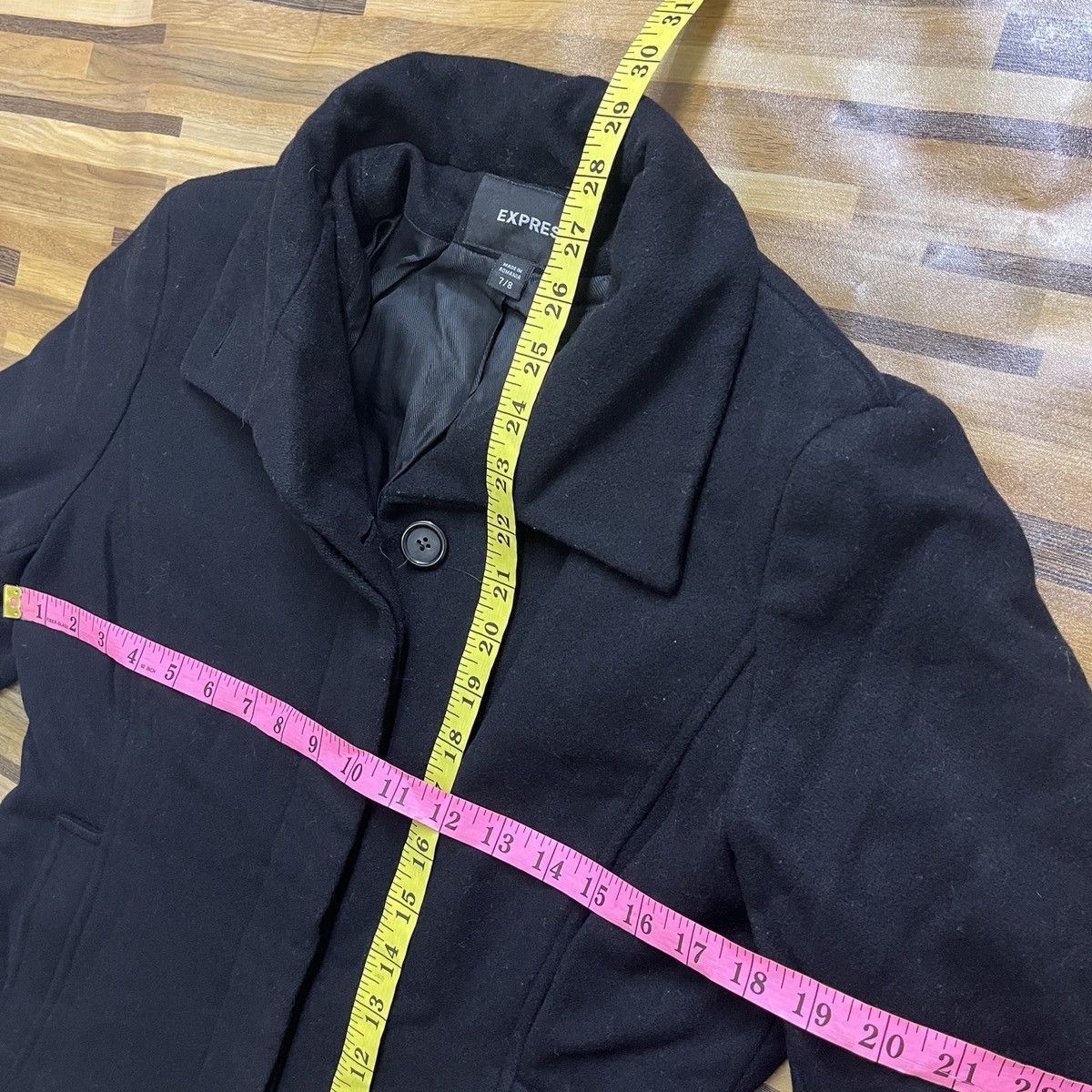 Designer × Express Made In Romania Express Wool Coat Size US S / EU 44-46 / 1 - 3 Thumbnail