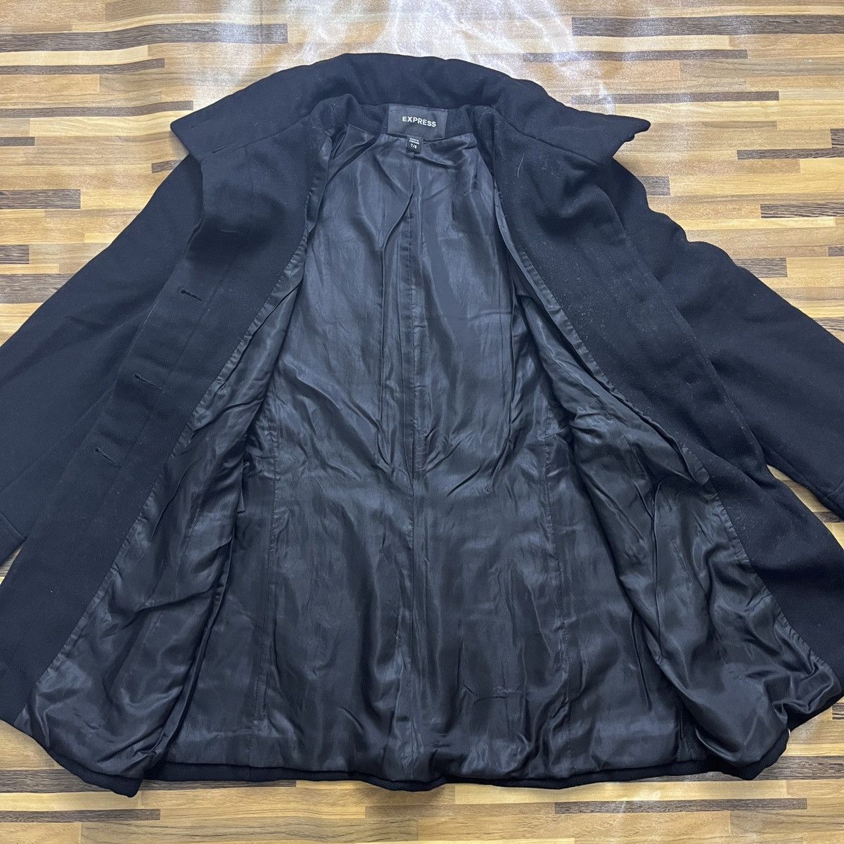 Designer × Express Made In Romania Express Wool Coat Size US S / EU 44-46 / 1 - 11 Thumbnail