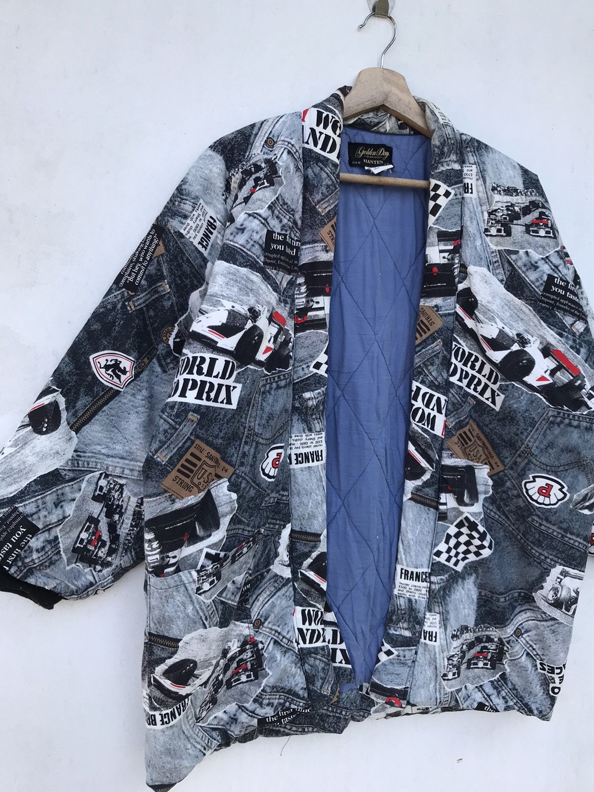 Japanese Brand × Vintage Vintage Golden Days Hanten Racing Jacket F1 Grand Prix Theme Size US L / EU 52-54 / 3 - 4 Thumbnail