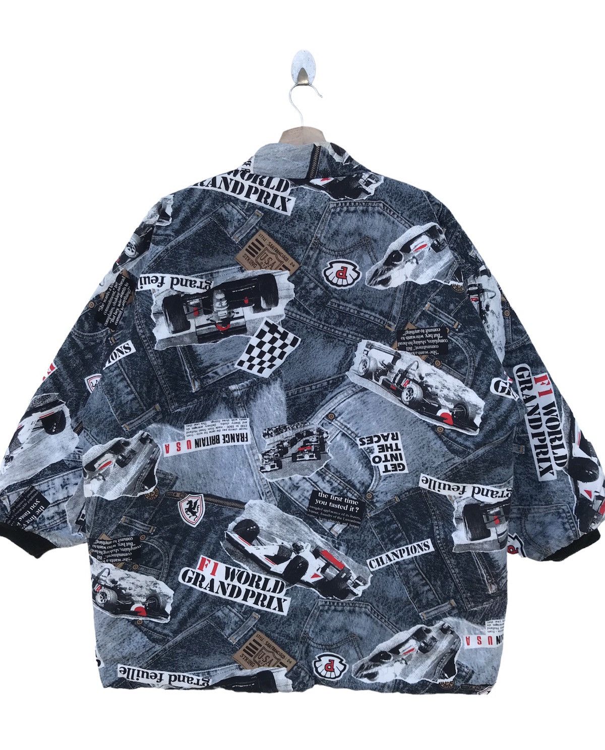 Japanese Brand × Vintage Vintage Golden Days Hanten Racing Jacket F1 Grand Prix Theme Size US L / EU 52-54 / 3 - 1 Thumbnail