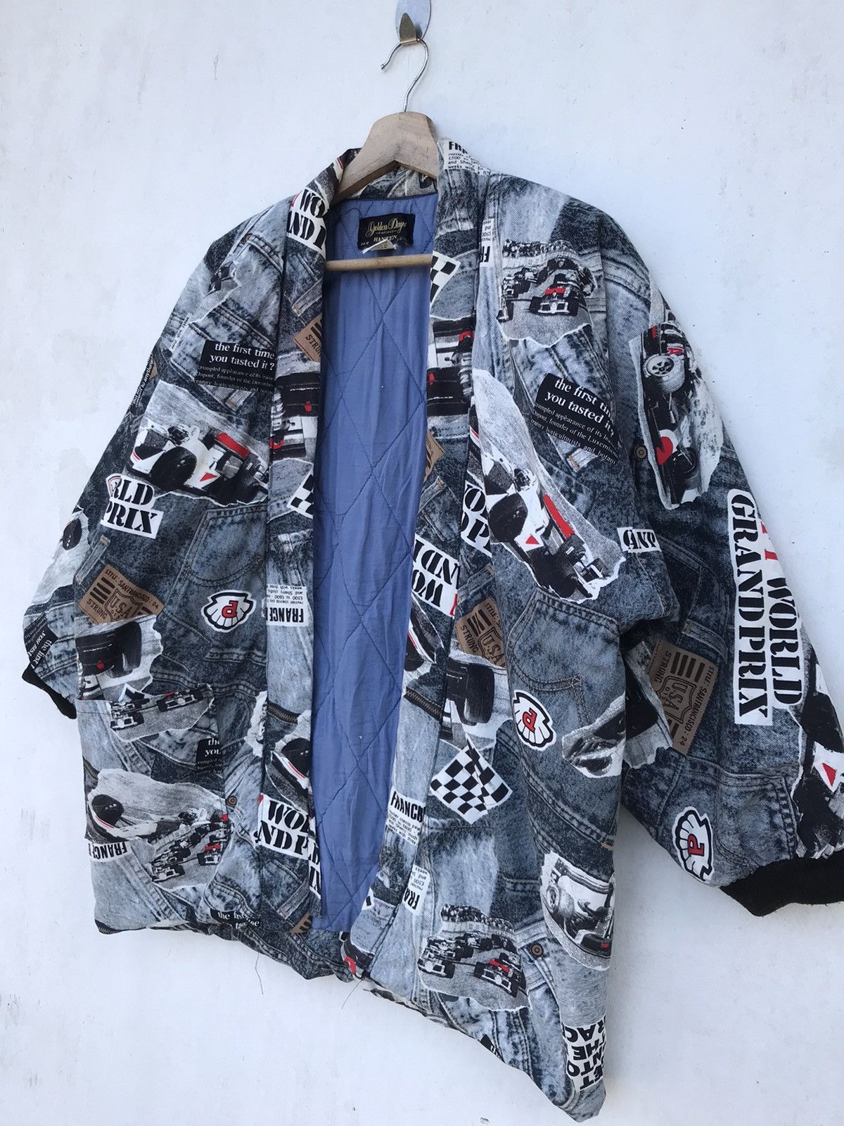 Japanese Brand × Vintage Vintage Golden Days Hanten Racing Jacket F1 Grand Prix Theme Size US L / EU 52-54 / 3 - 5 Thumbnail