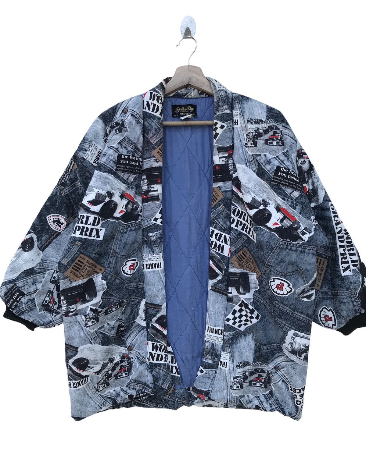 Japanese Brand × Vintage Vintage Golden Days Hanten Racing Jacket F1 Grand Prix Theme Size US L / EU 52-54 / 3 - 2 Thumbnail