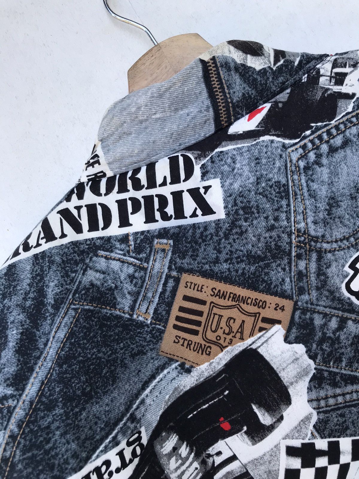 Japanese Brand × Vintage Vintage Golden Days Hanten Racing Jacket F1 Grand Prix Theme Size US L / EU 52-54 / 3 - 13 Thumbnail