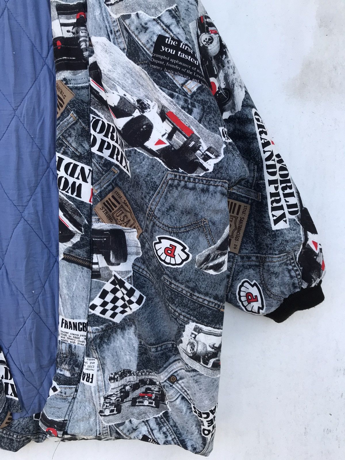 Japanese Brand × Vintage Vintage Golden Days Hanten Racing Jacket F1 Grand Prix Theme Size US L / EU 52-54 / 3 - 7 Thumbnail