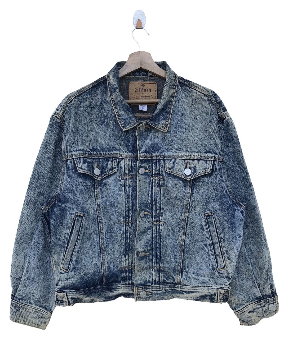 Vintage Edwin Acid Wash Denim Jacket - Japan Made