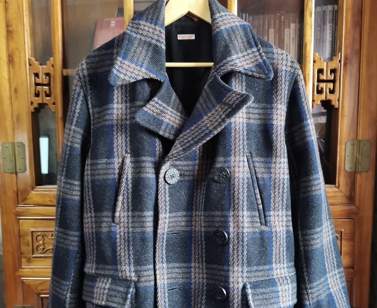 Kapital Plaid Wool Coat