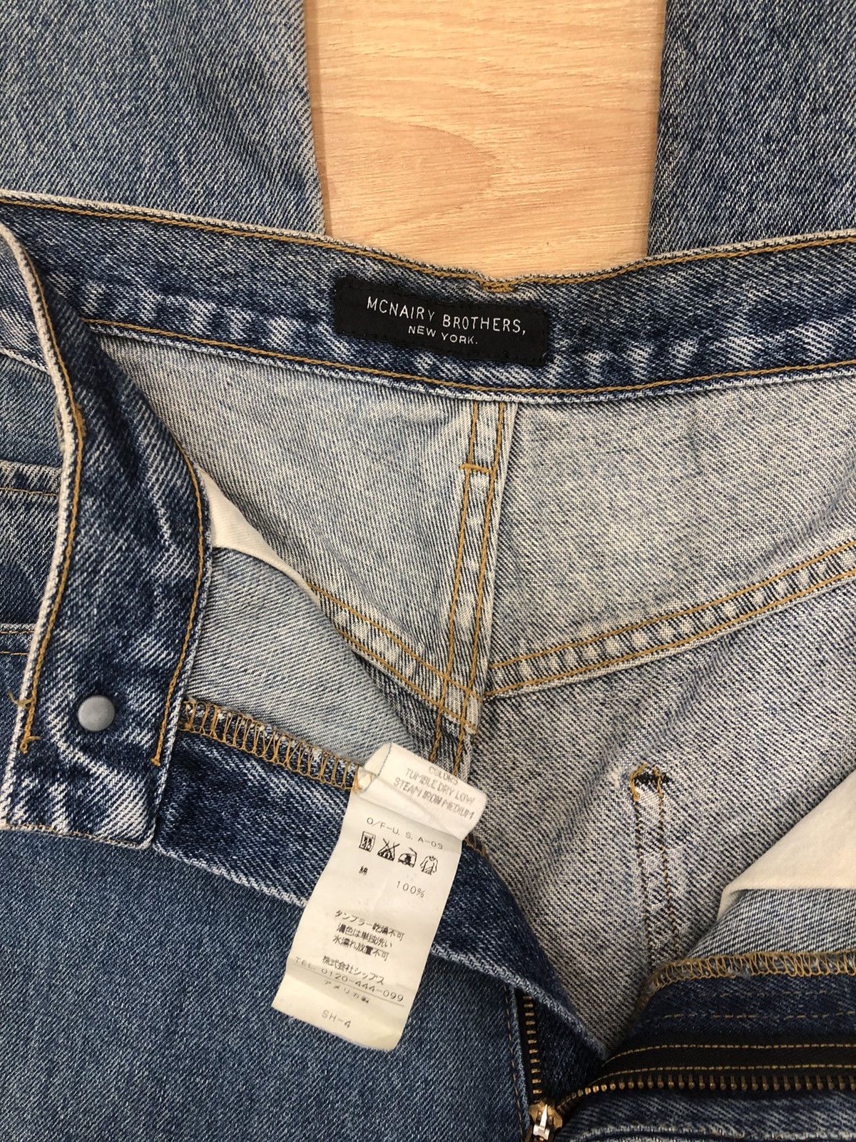 Japanese Brand Mcnairy Brothers Distressed Jeans Patchwork Denim Size US 30 / EU 46 - 9 Thumbnail