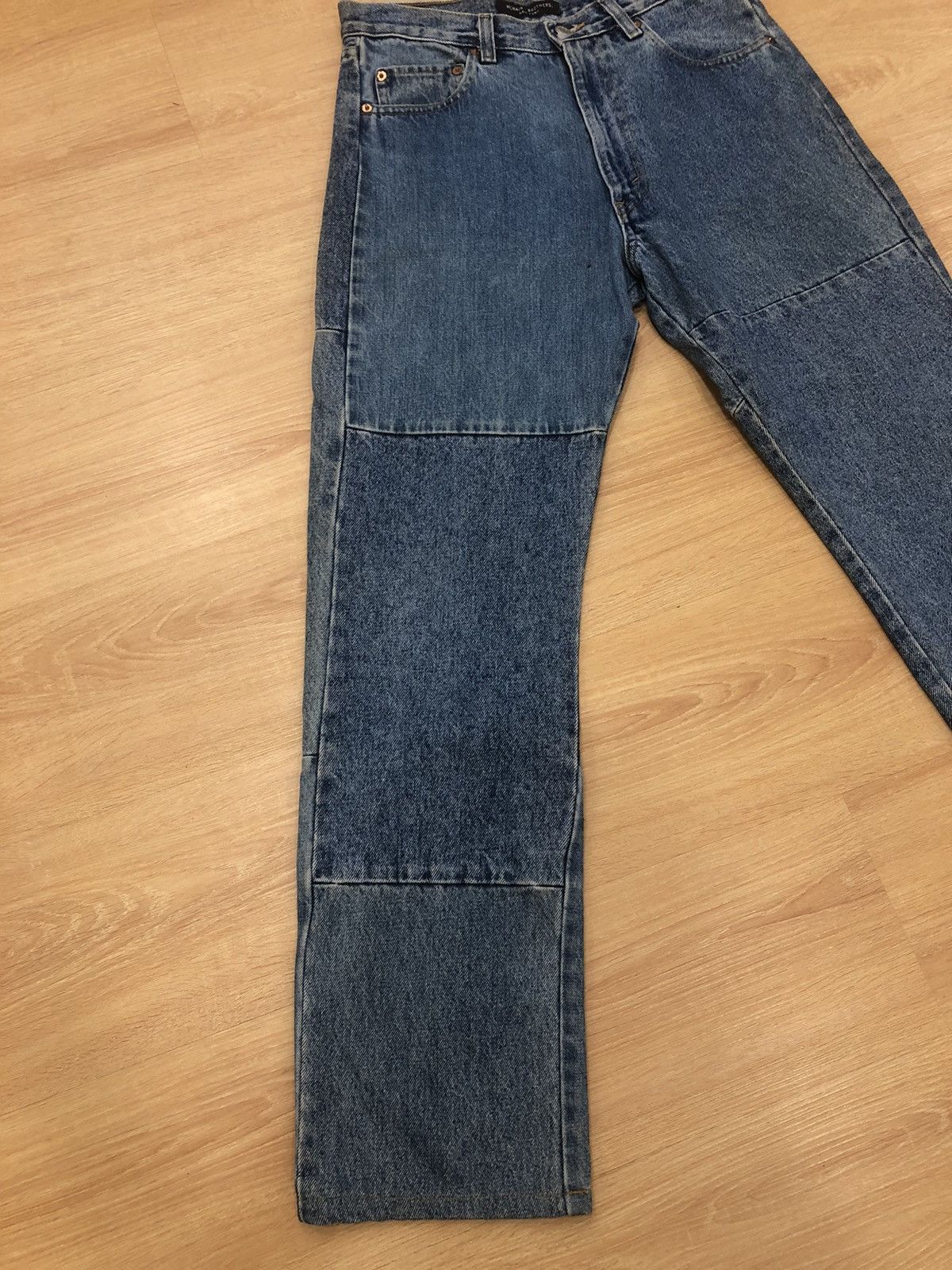 Japanese Brand Mcnairy Brothers Distressed Jeans Patchwork Denim Size US 30 / EU 46 - 3 Thumbnail