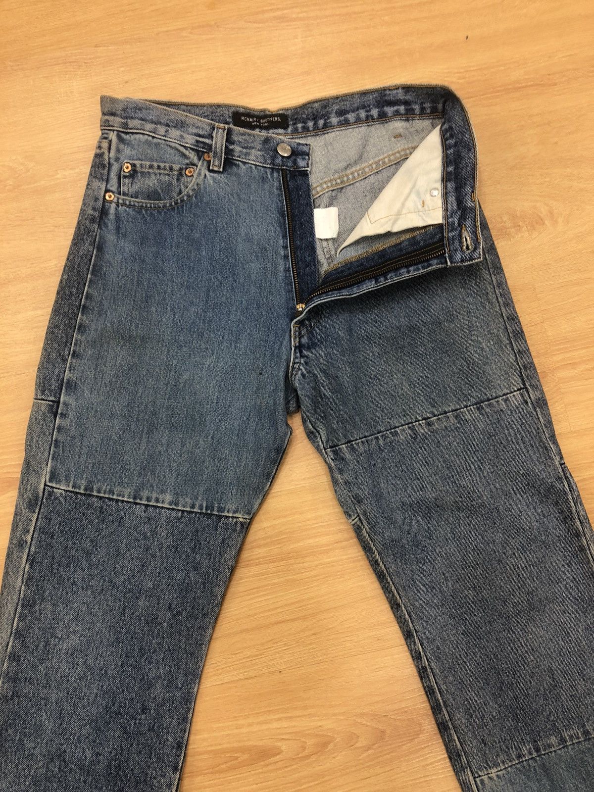 Japanese Brand Mcnairy Brothers Distressed Jeans Patchwork Denim Size US 30 / EU 46 - 6 Thumbnail