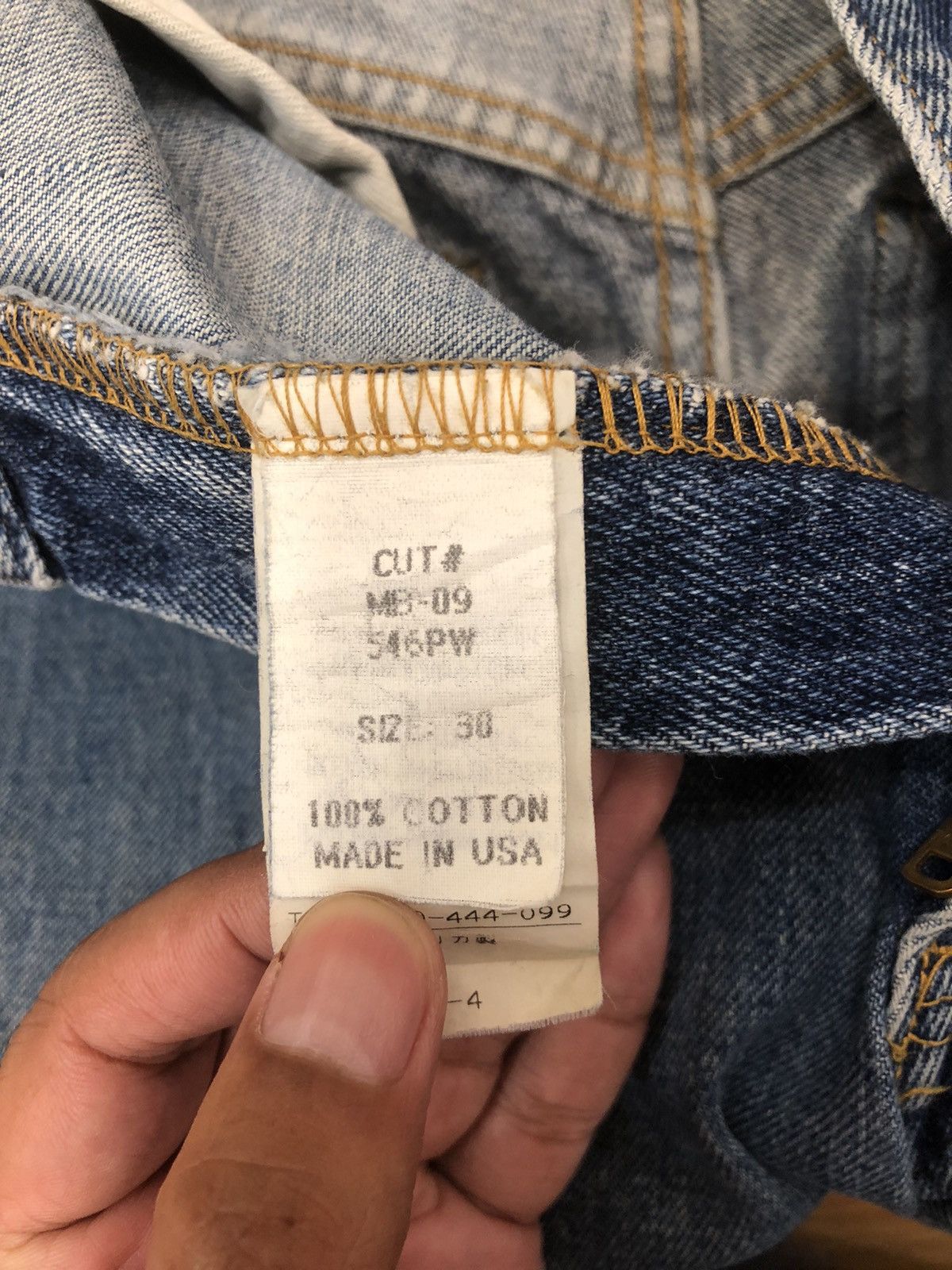 Japanese Brand Mcnairy Brothers Distressed Jeans Patchwork Denim Size US 30 / EU 46 - 7 Thumbnail
