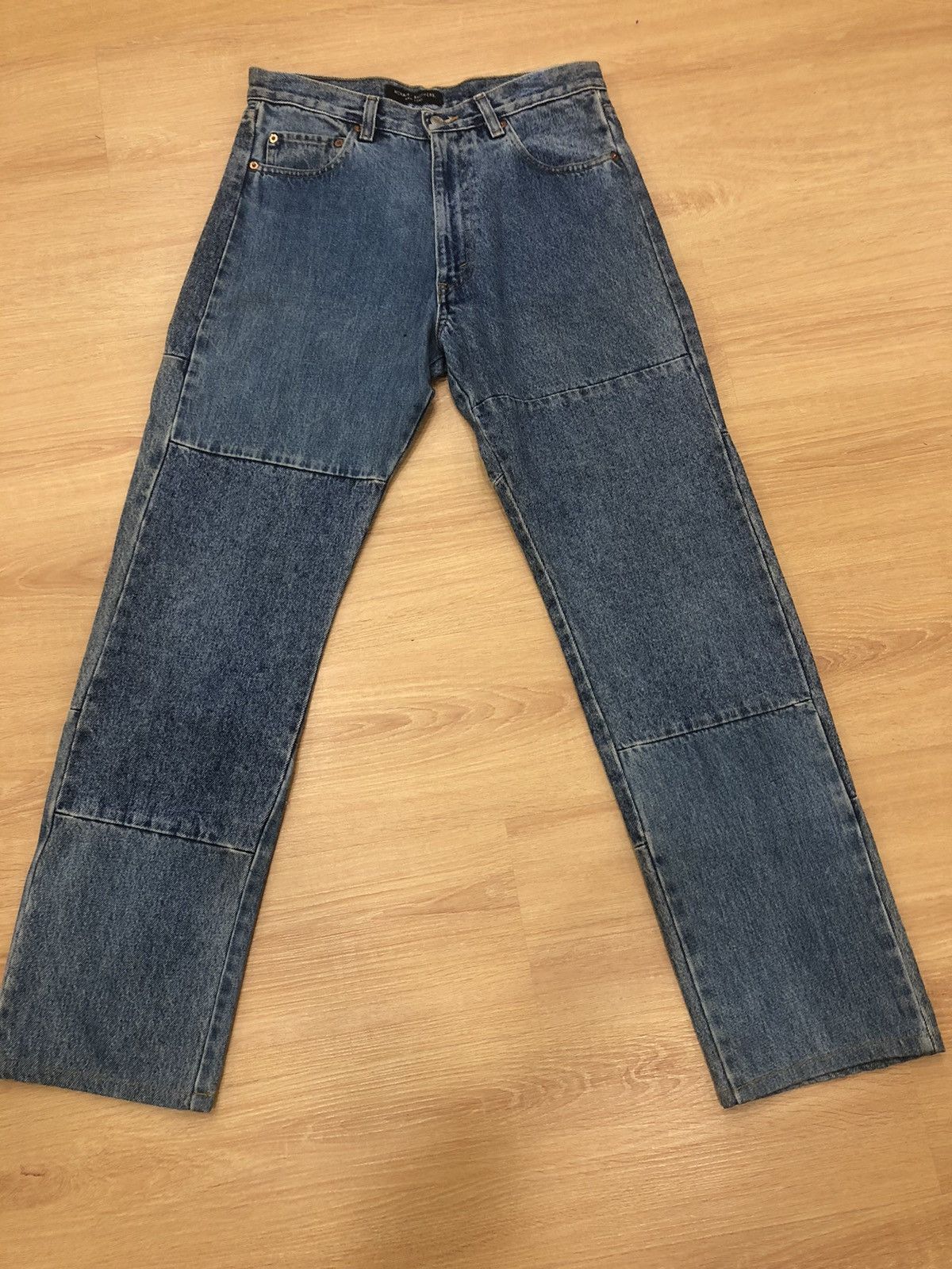 Japanese Brand Mcnairy Brothers Distressed Jeans Patchwork Denim Size US 30 / EU 46 - 1 Thumbnail