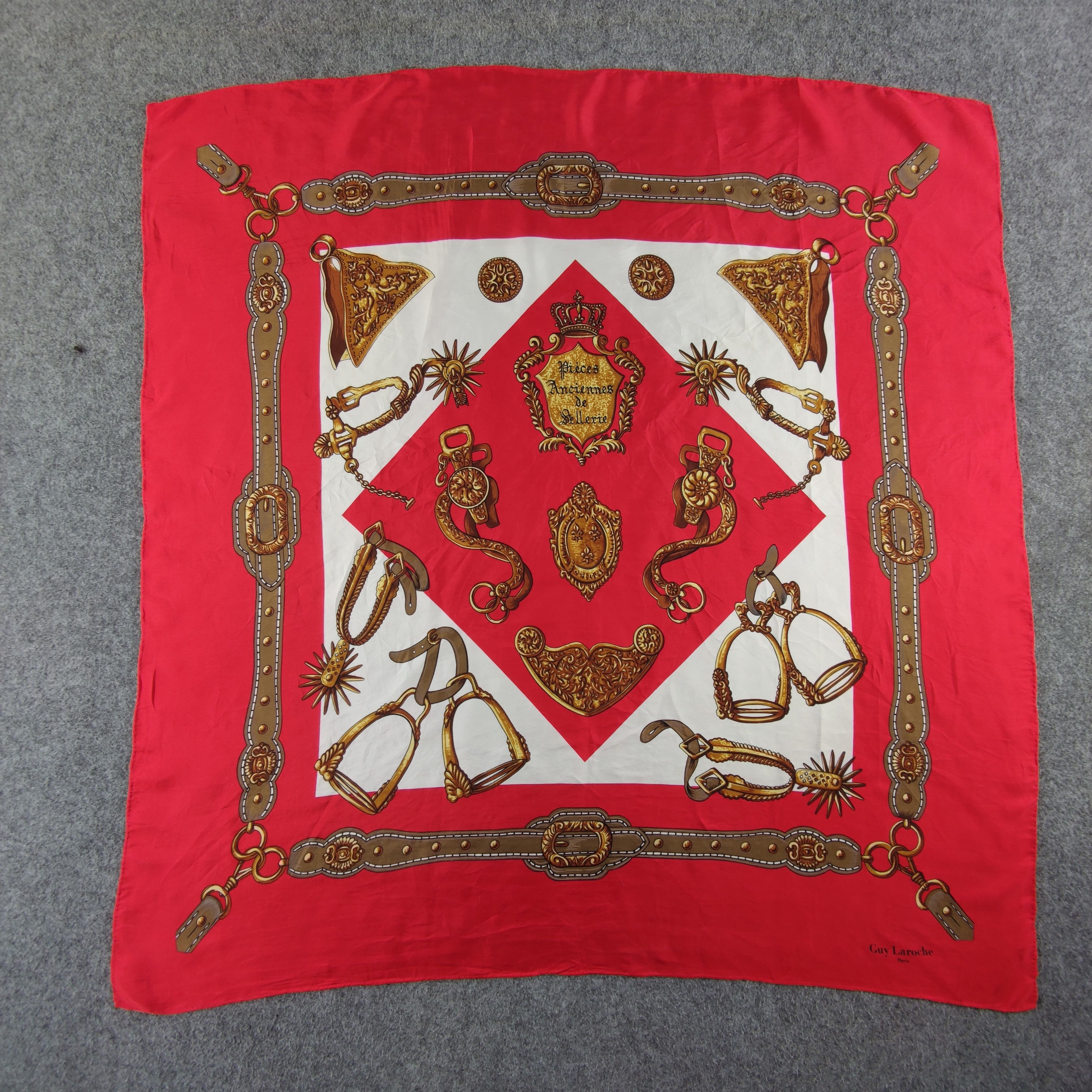 Guy Laroche Guy Laroche Silk Scarf Size ONE SIZE - 2 Thumbnail