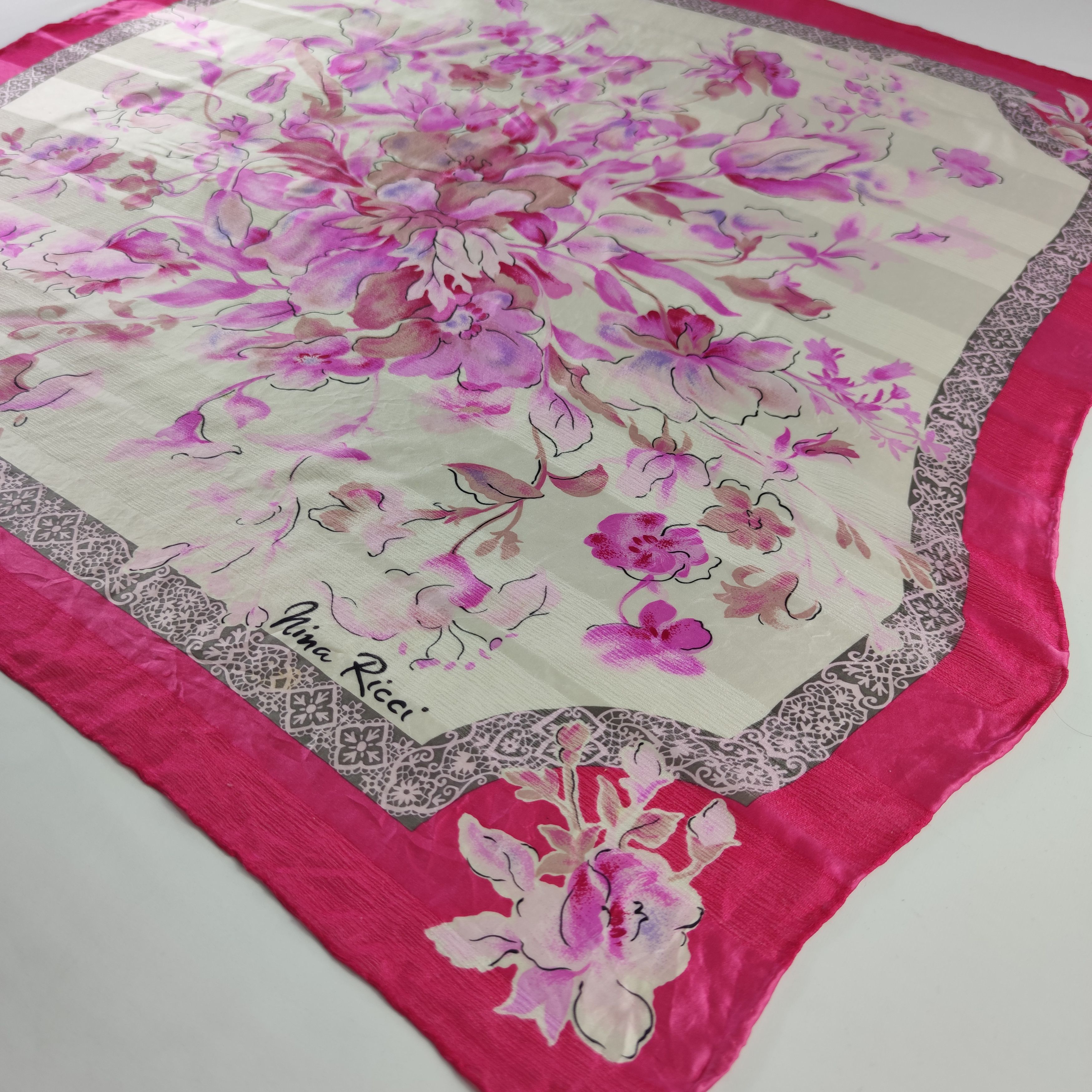Nina Ricci Nina Ricci Silk Scarf Size ONE SIZE - 4 Thumbnail