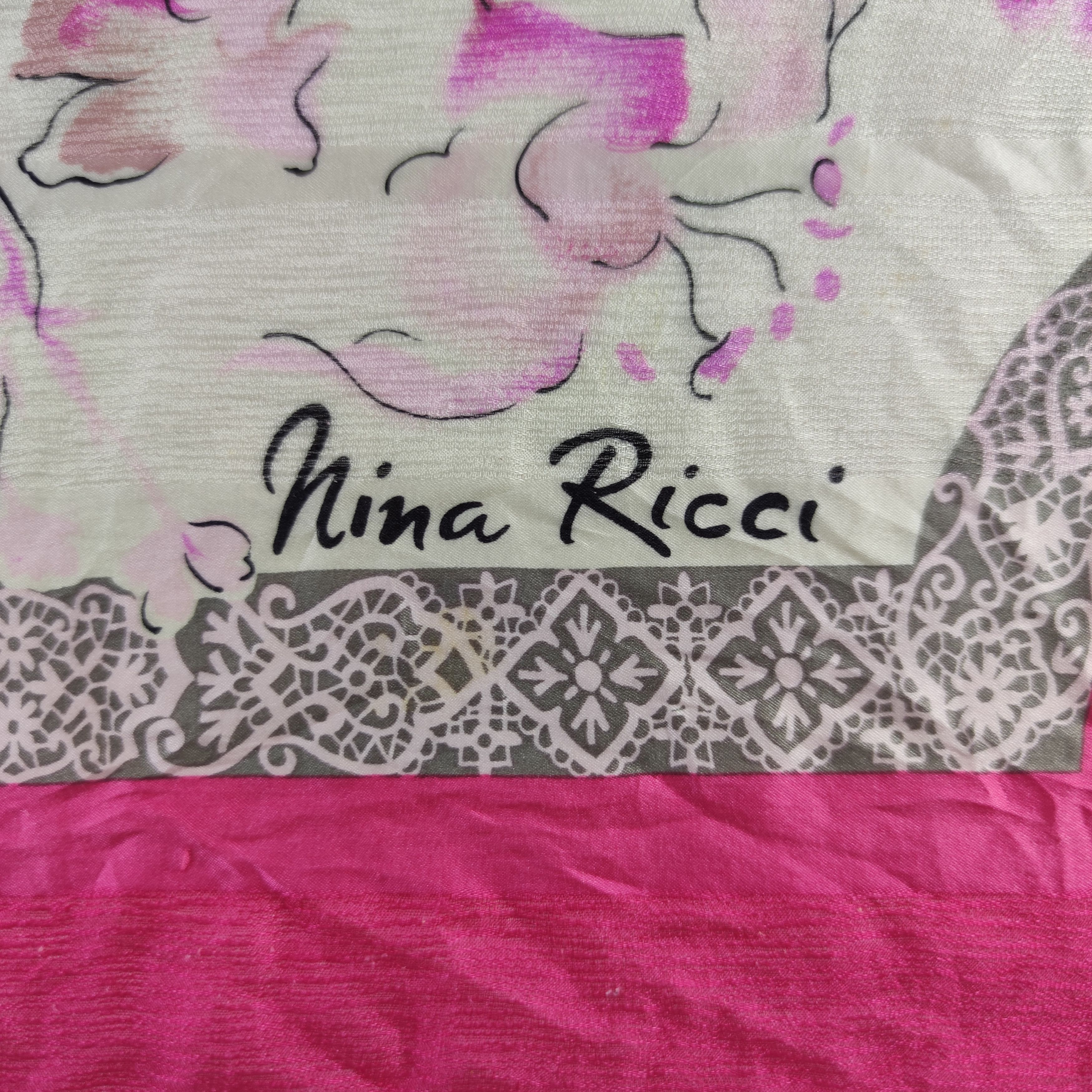 Nina Ricci Nina Ricci Silk Scarf Size ONE SIZE - 5 Thumbnail