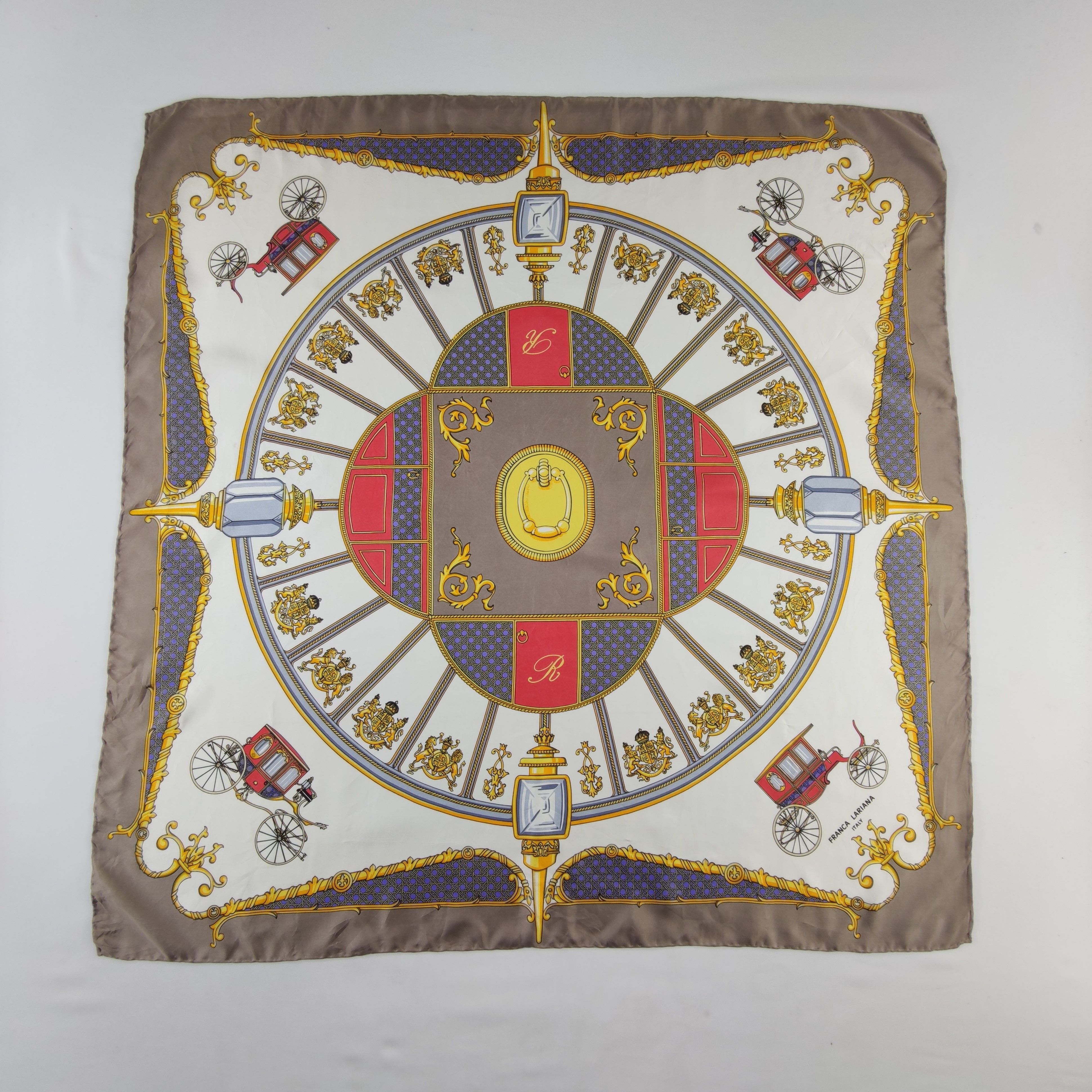Vintage Franca Lariana Silk Scarf Size ONE SIZE - 2 Thumbnail