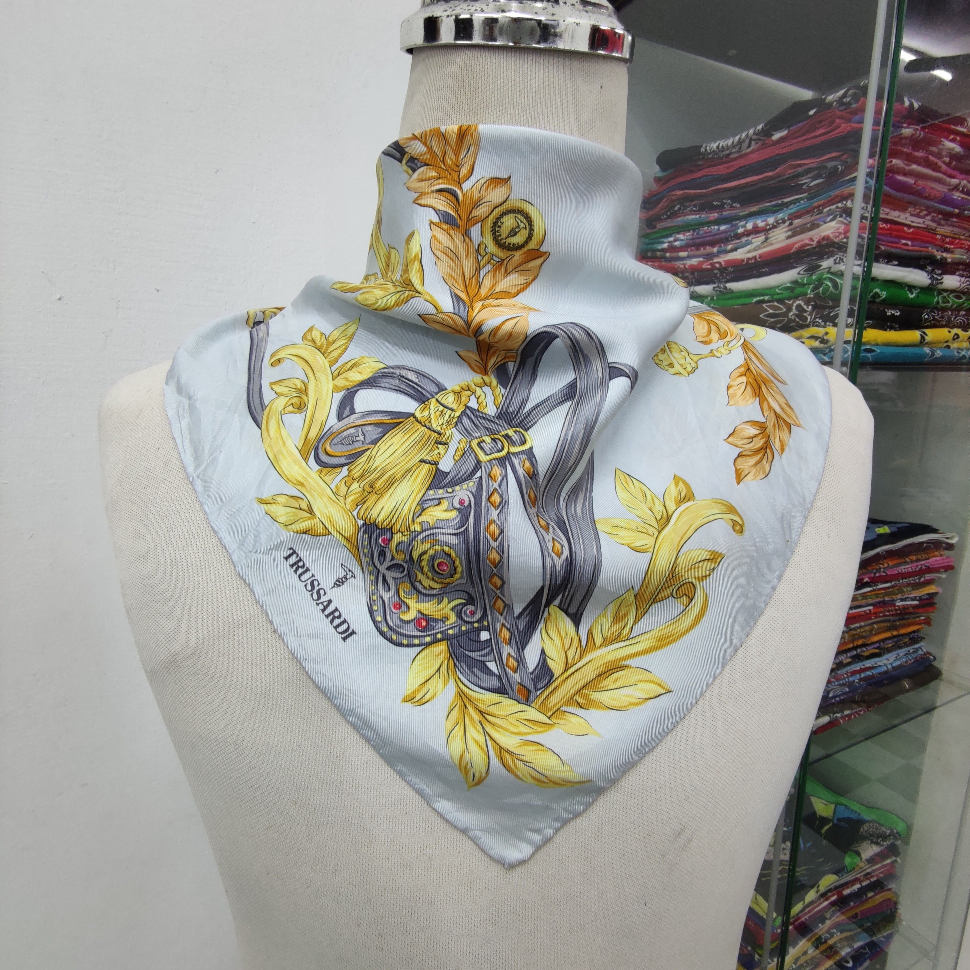 Trussardi Trussardi Silk Scarf Size ONE SIZE - 1 Thumbnail