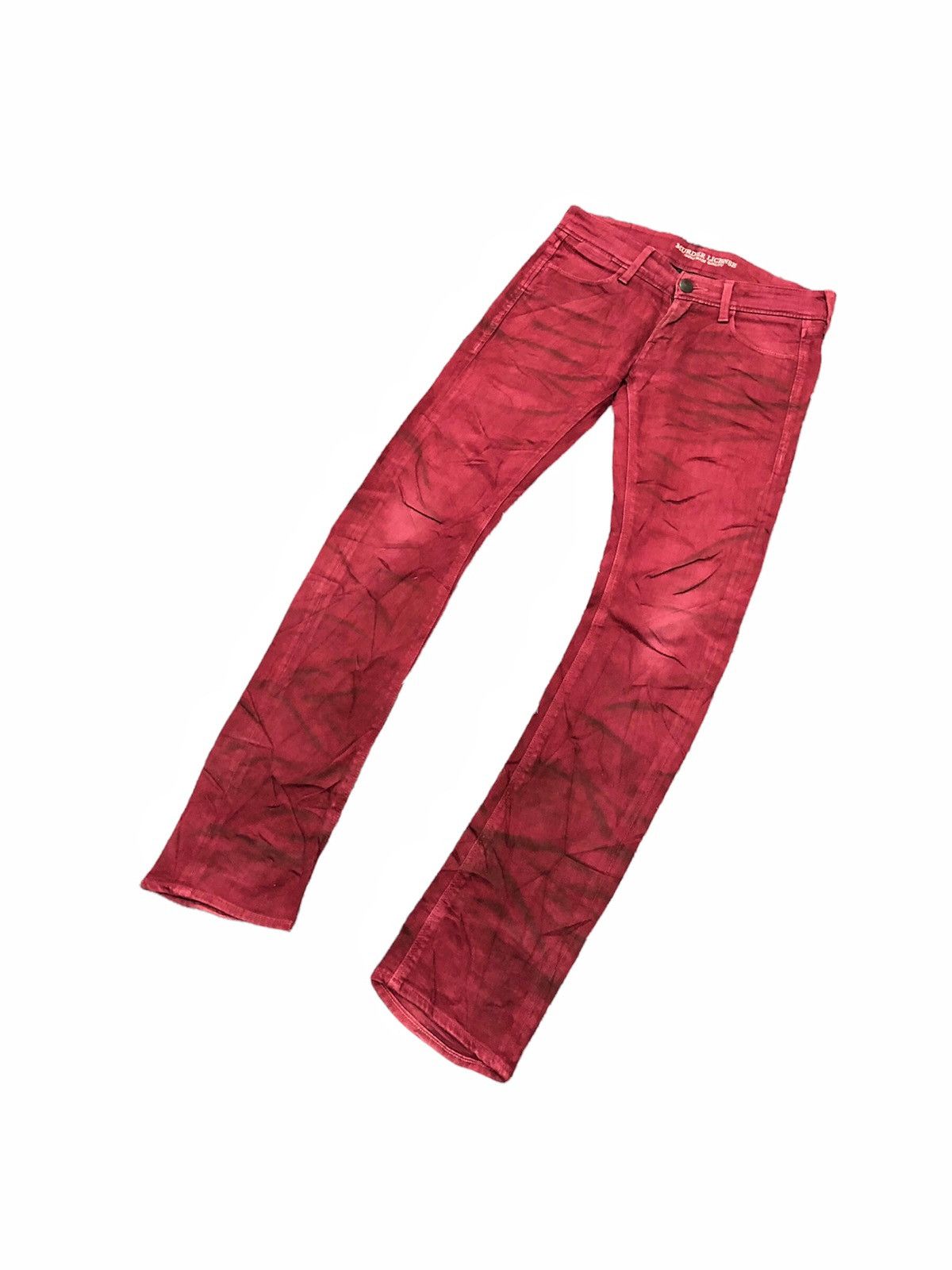 Murder License 🔥Gothic Vkei🔥00s Murder License claw mark red denim Size US 32 / EU 48 - 5 Thumbnail