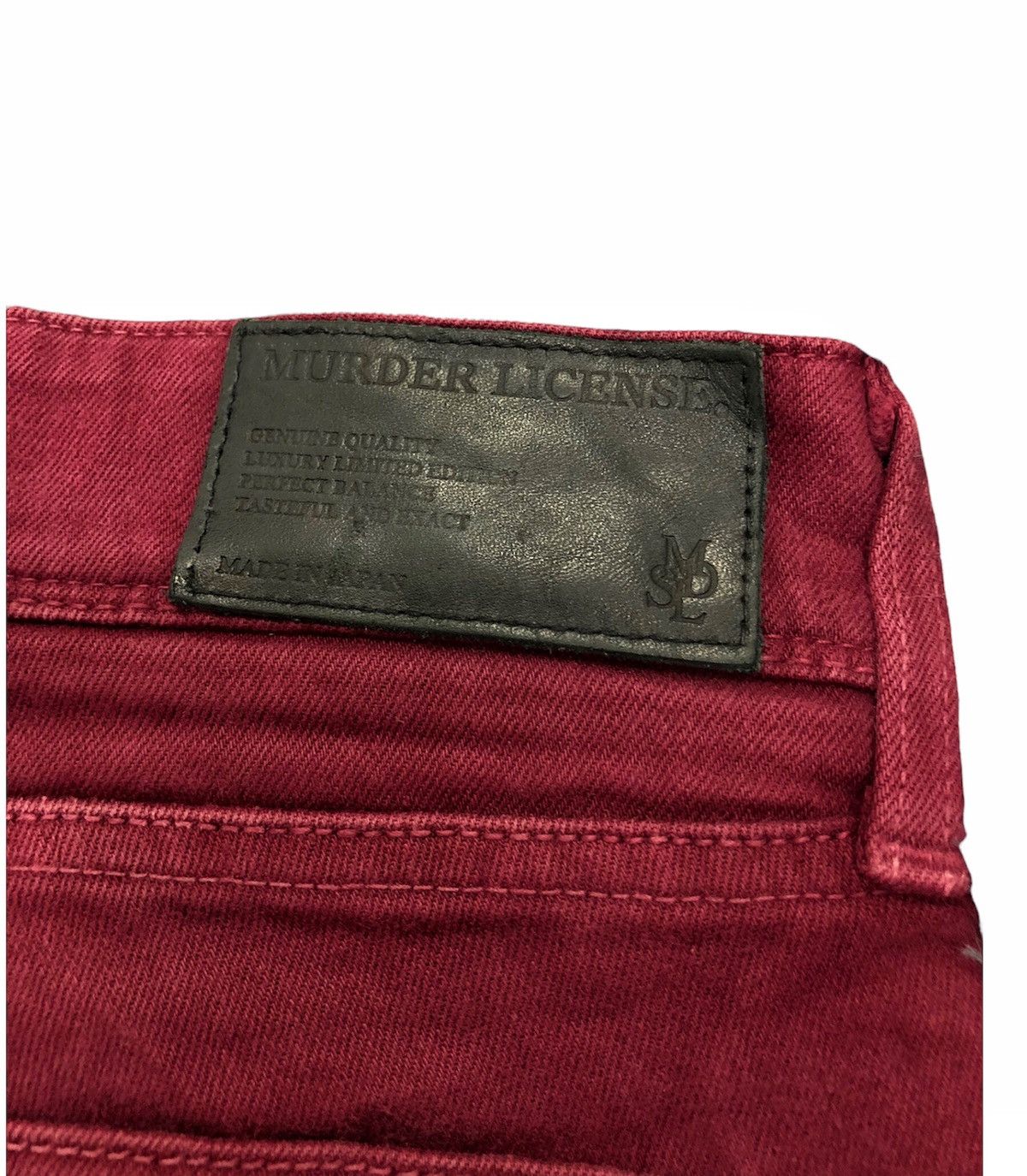Murder License 🔥Gothic Vkei🔥00s Murder License claw mark red denim Size US 32 / EU 48 - 7 Thumbnail