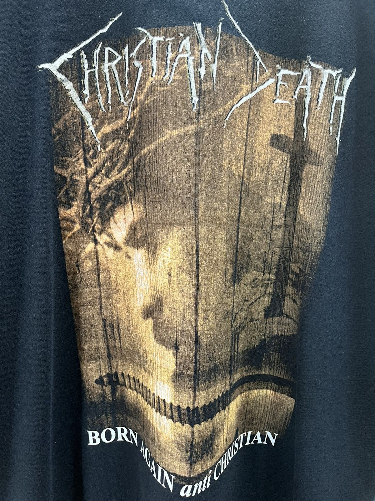 Band Tees × Vintage Vintage Christian Death Born Again Anti Christian Size US XL / EU 56 / 4 - 2 Thumbnail