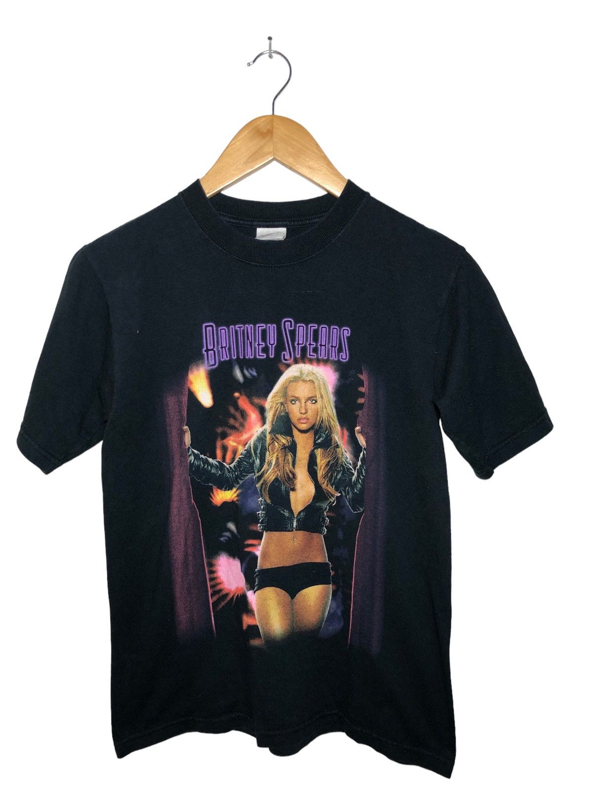 image of Band Tees x Rock T Shirt Vintage Britney Spears The Onyx Hotel Tour 2004 Tee in Black, Women's (Siz