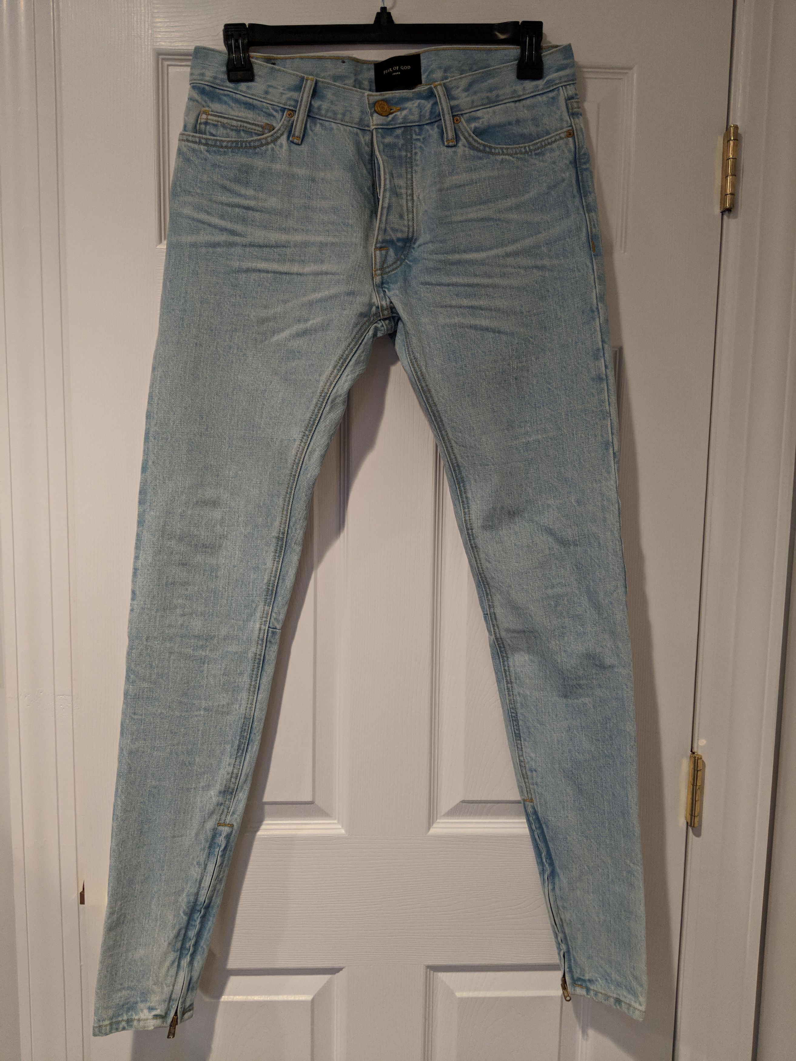 Fear of God Bleach Wash Selvedge Denim - Fifth Collection | Grailed