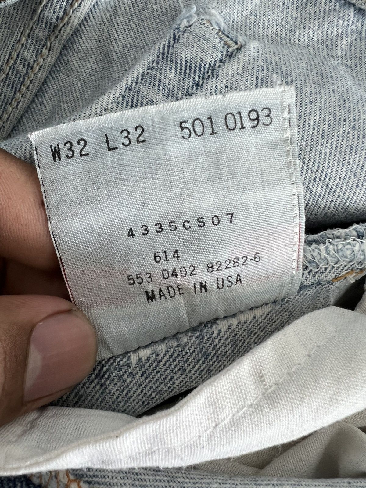 Levi's Levis 501 Button 553 Made in USA Denim Jeans Size US 32 / EU 48 - 10 Thumbnail